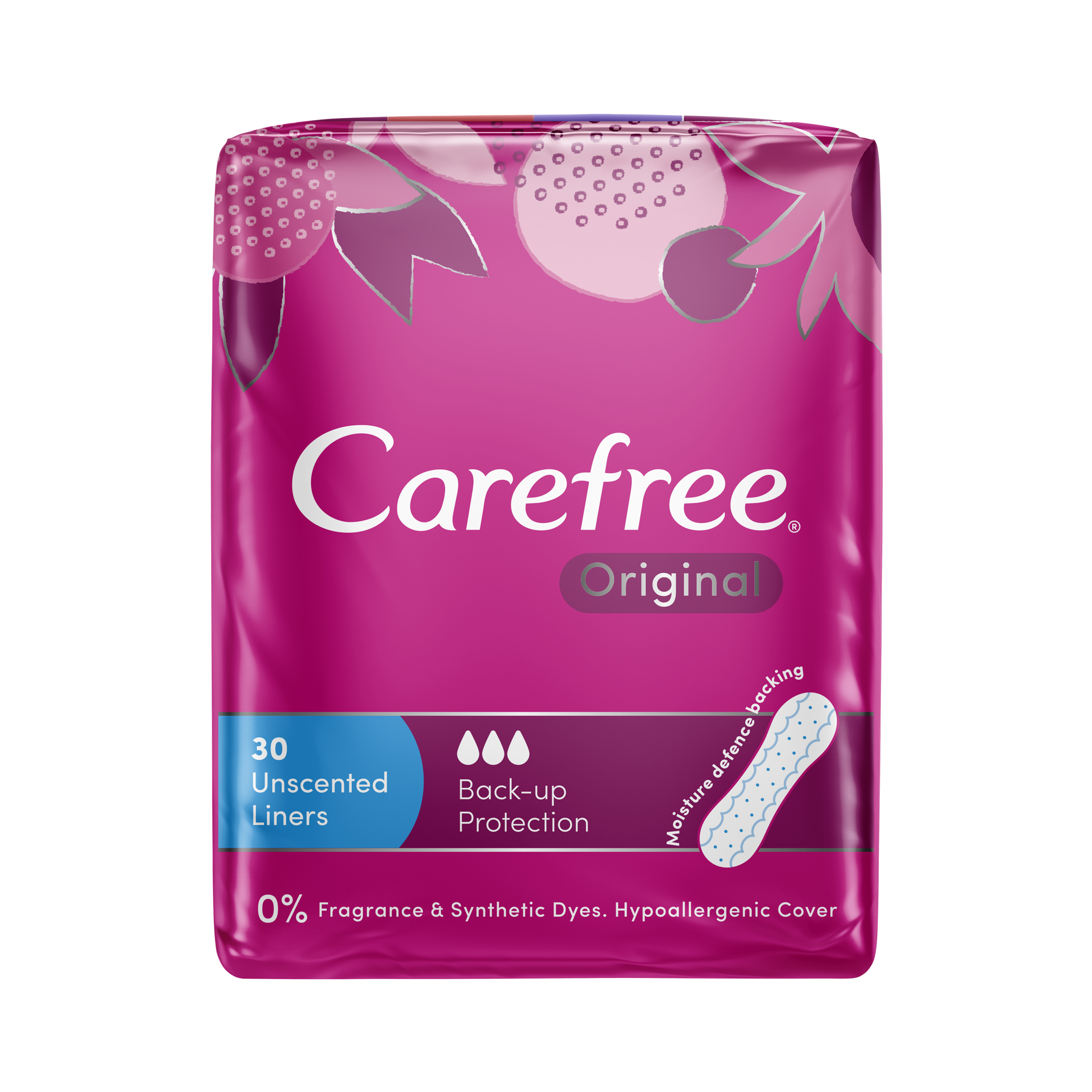 CAREFREE LINER 3D REGULAR ORIGINAL 30 PACK