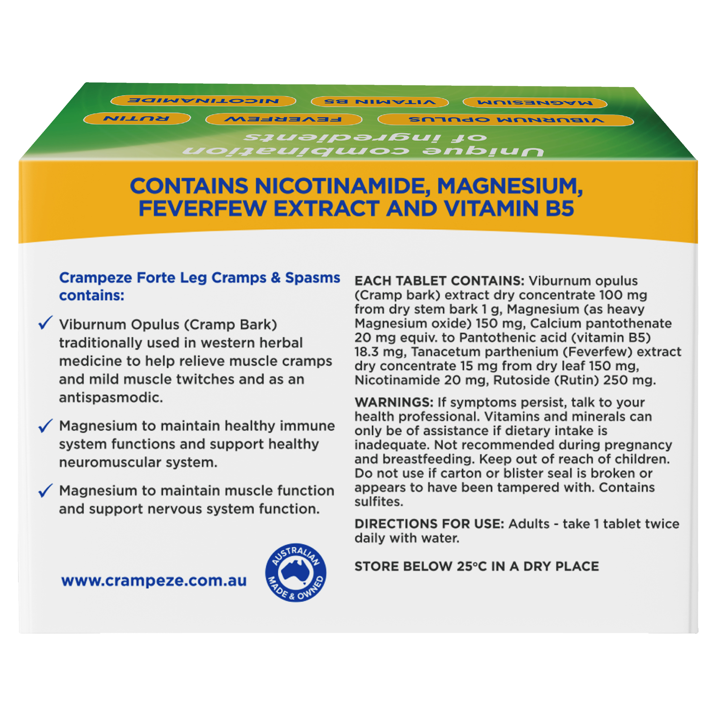 CRAMPEZE NIGHT CRAMPS FORTE 60 CAPSULES - Image 4