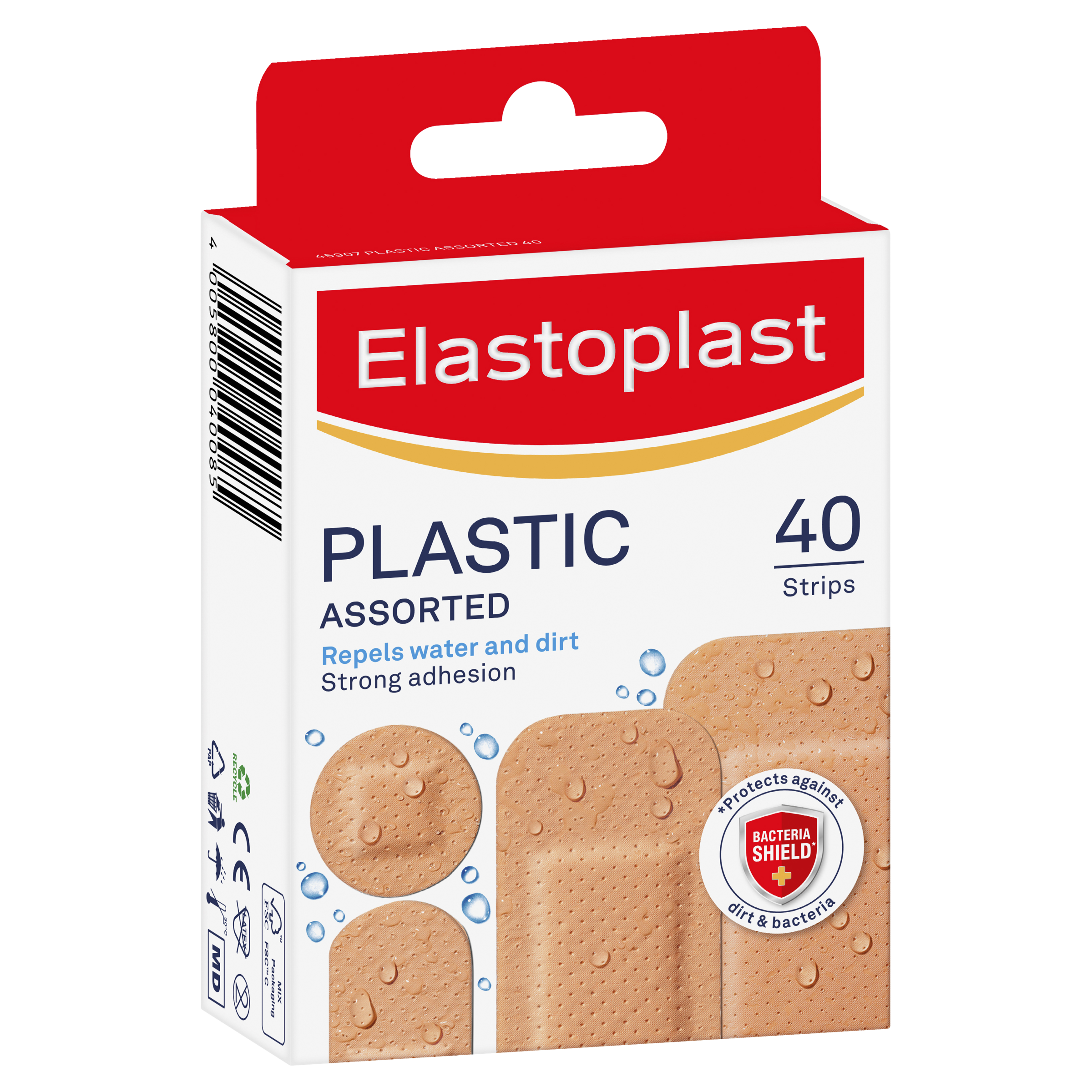 ELASTOPLAST PLASTIC WATER-RESISTANT ASSORTED DRESSINGS 40 PACK - Image 9