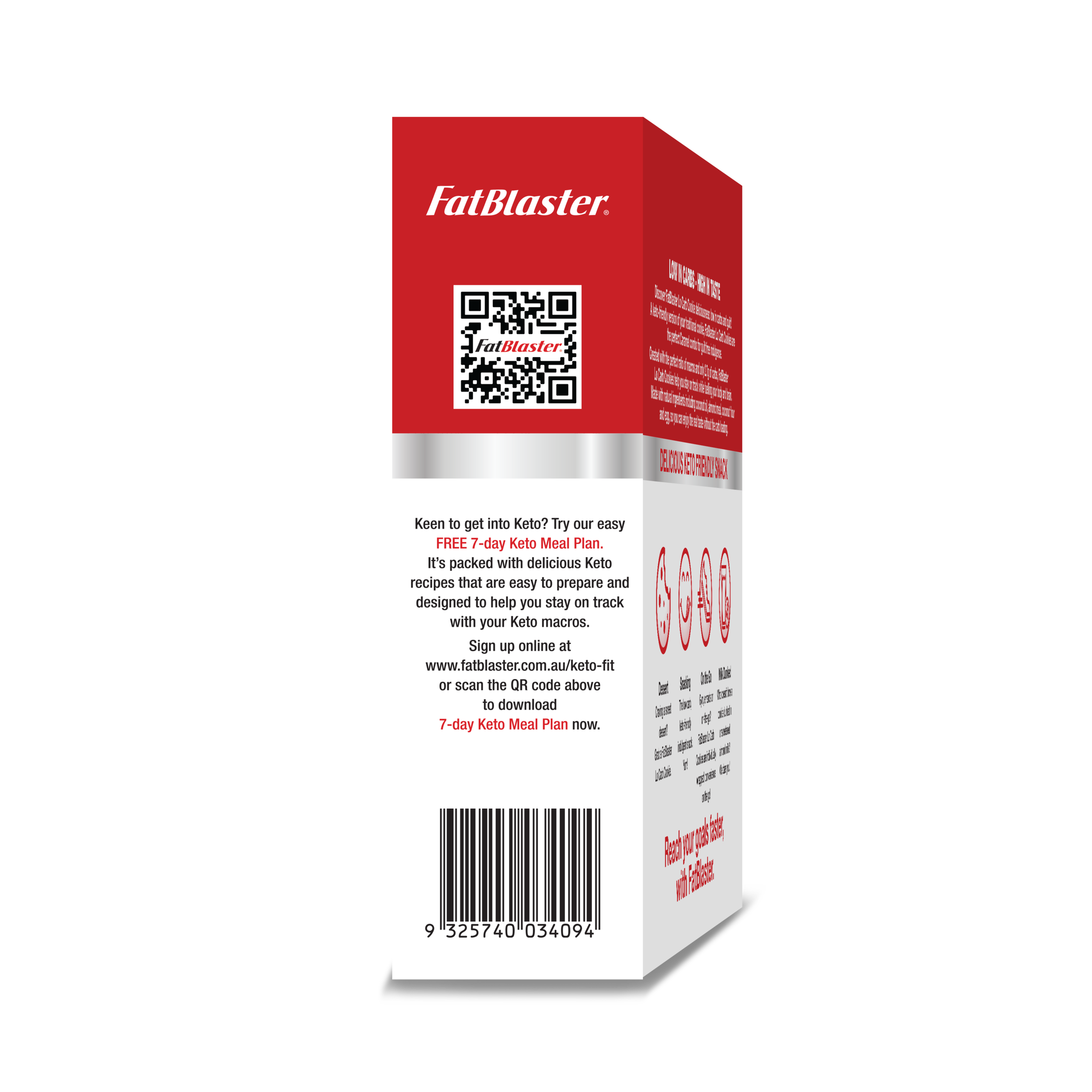 FAT BLASTER LO CARB COOKIES CARAMEL 6 PACK - Image 3