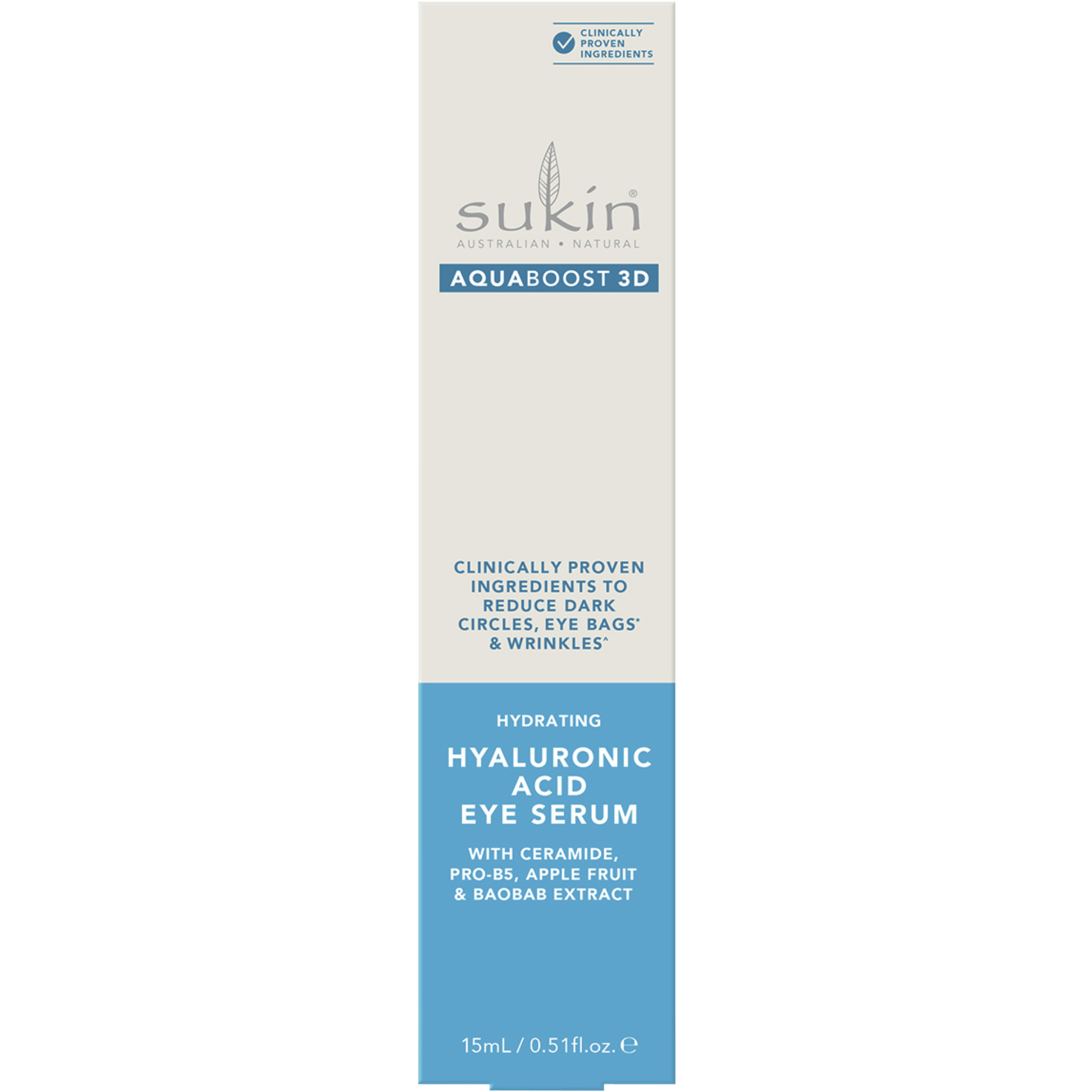SUKIN AQUABOOST 3D HYALURONIC ACID EYE SERUM 15ML - Image 4