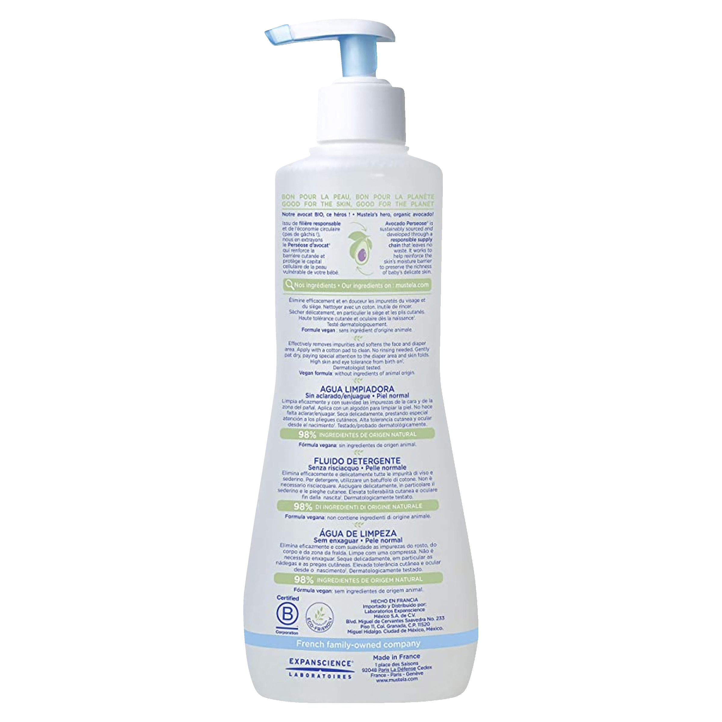 MUSTELA NO RINSE CLEANSING FLUID 300ML - Image 2