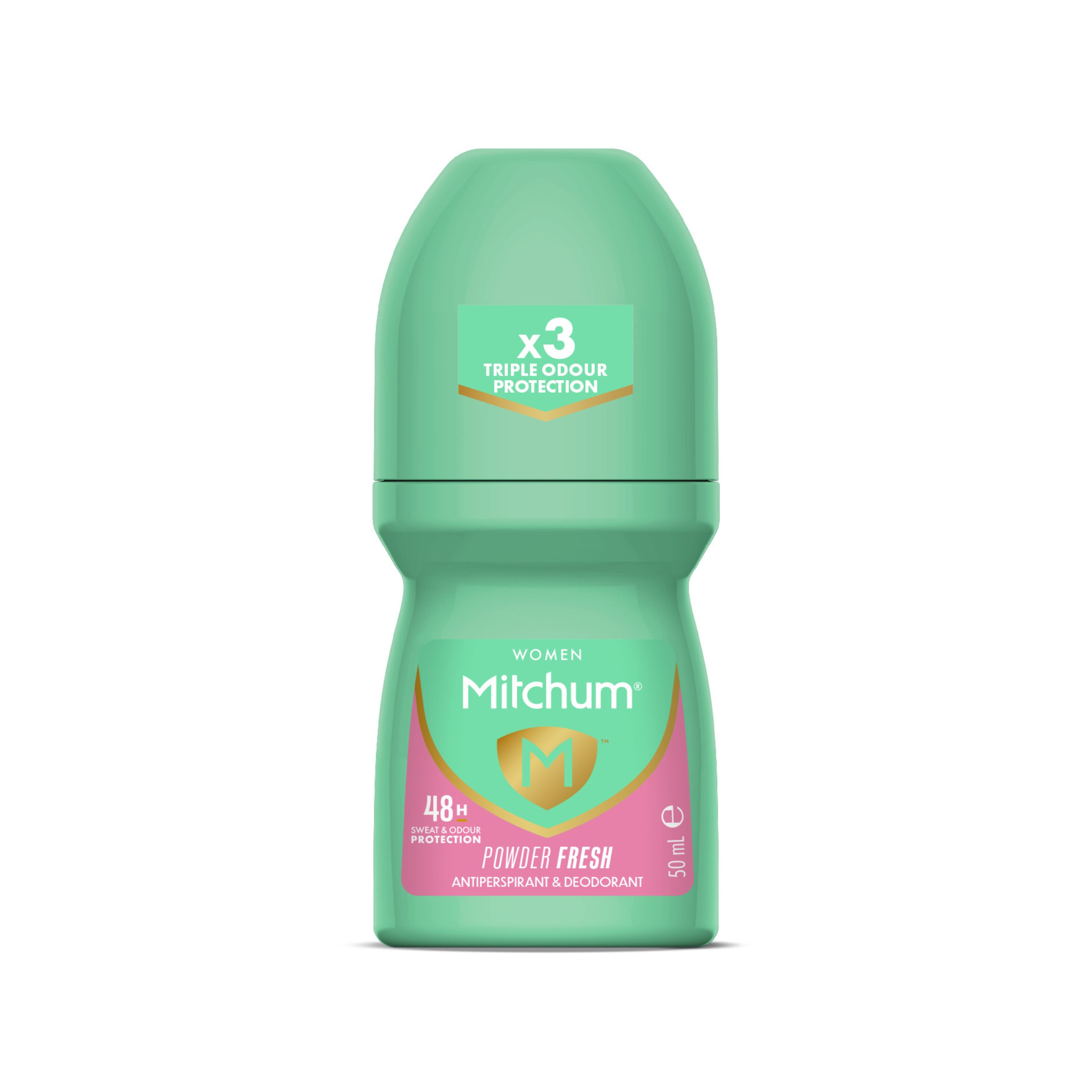 MITCHUM WOMEN ANTIPERSPIRANT POWDER FRESH 48HR ROLL ON 50ML