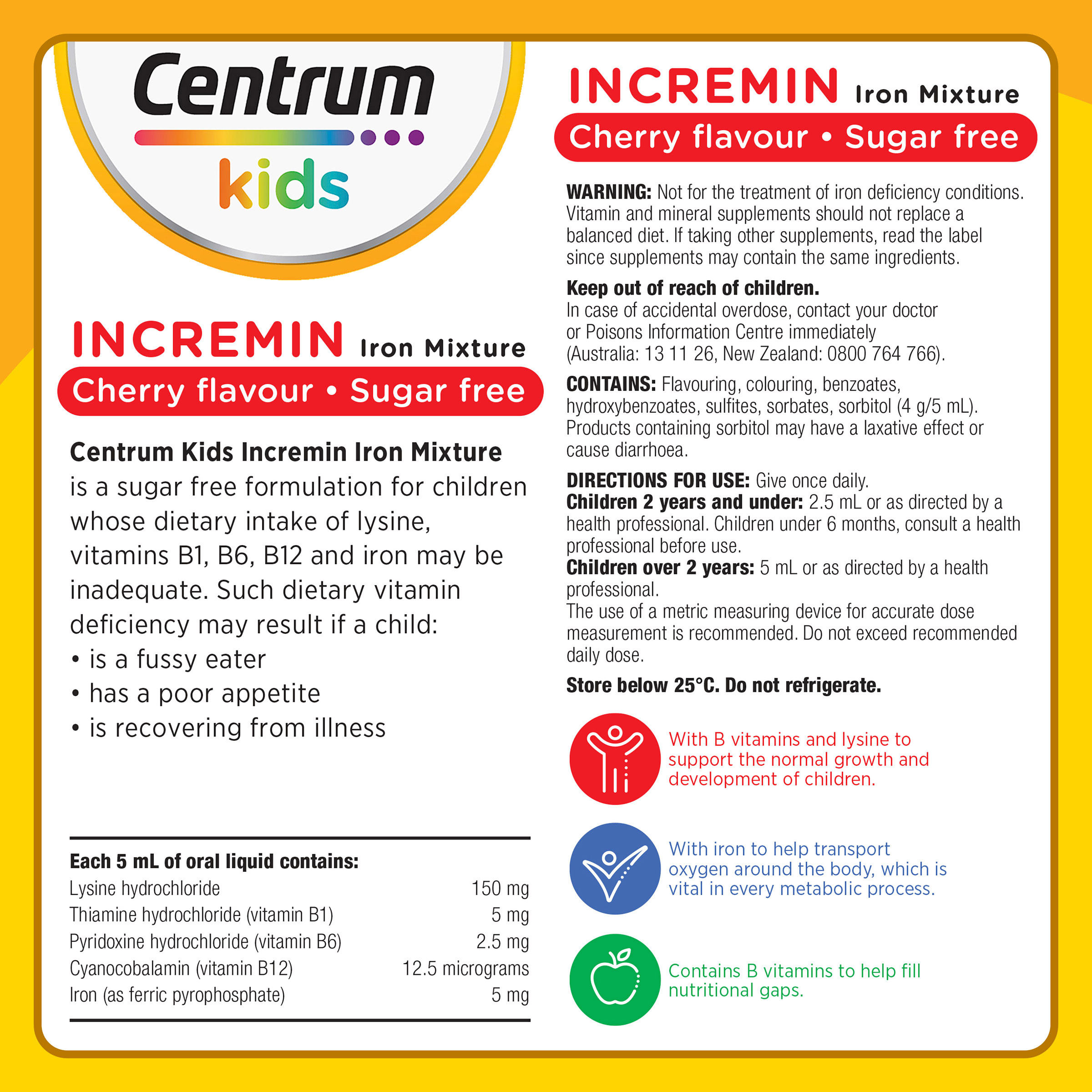 CENTRUM KIDS INCREMIN IRON 200ML - Image 5