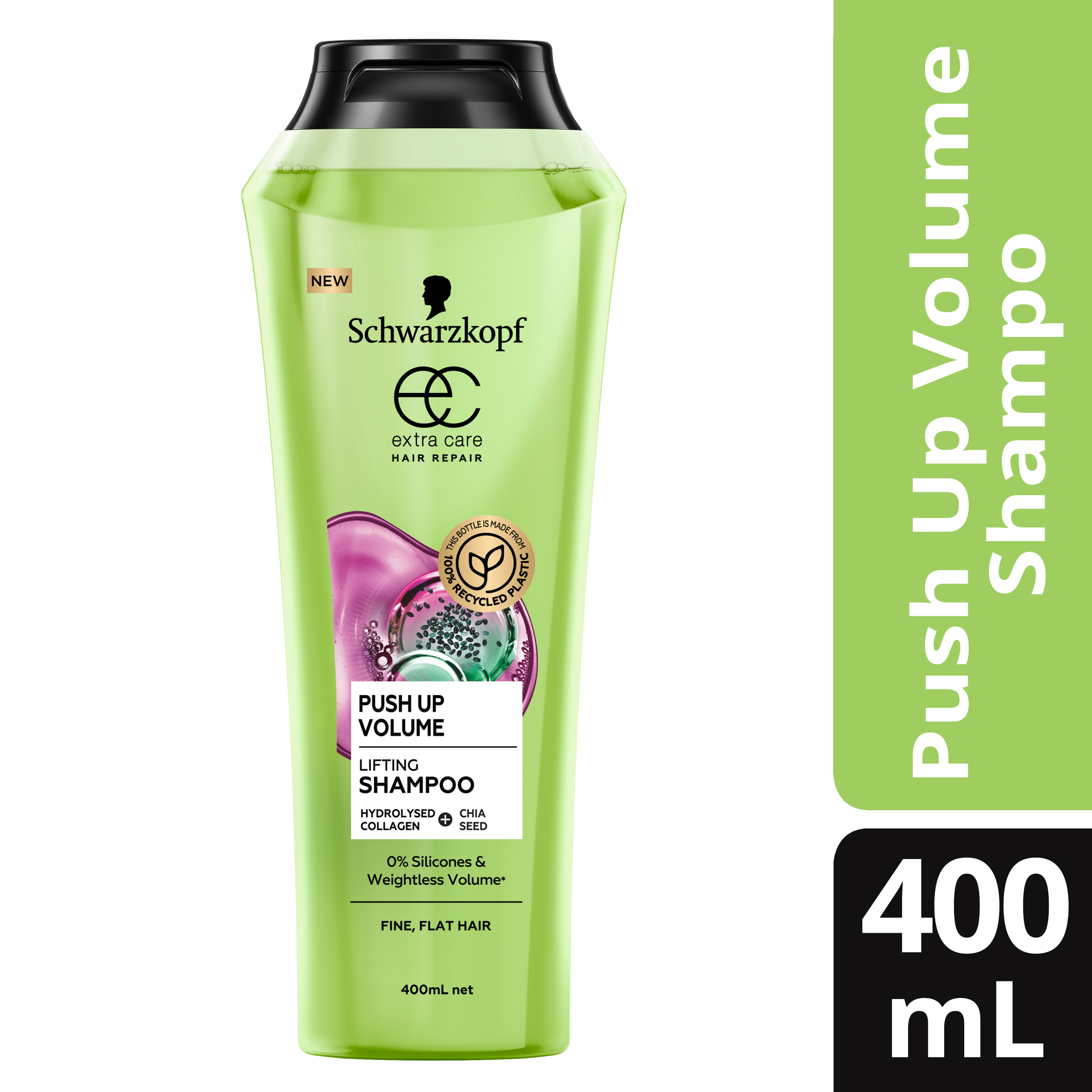 SCHWARZKOPF EXTRA CARE PUSH UP VOLUME SHAMPOO 400ML - Image 3