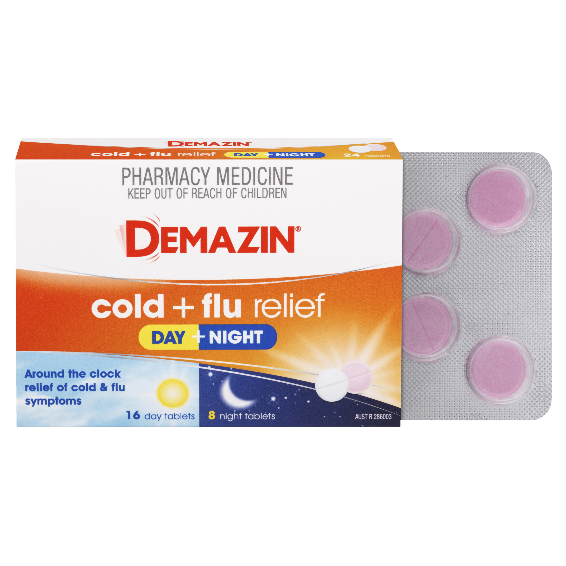 DEMAZIN DAY & NIGHT COLD & FLU PE 24 TABLETS - Image 9