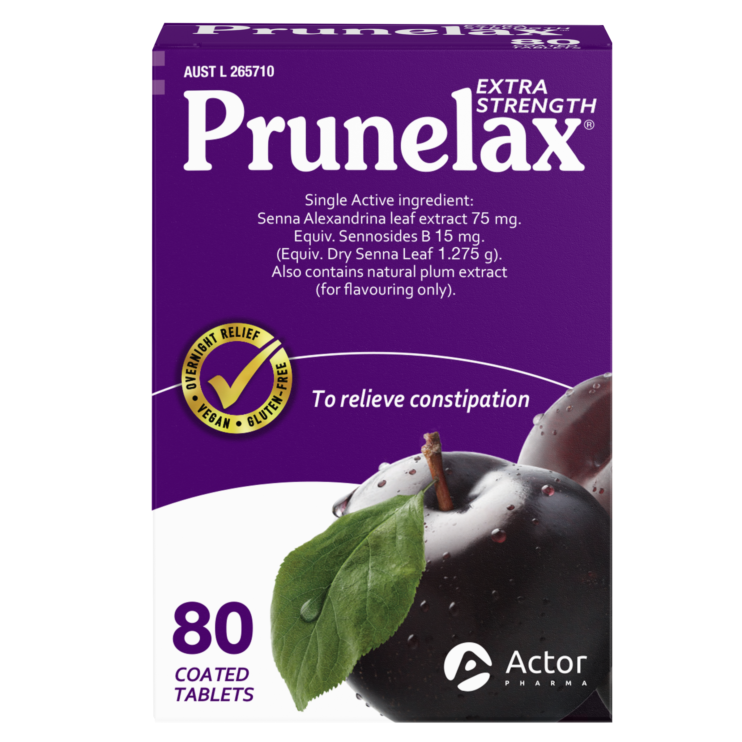 PRUNELAX EXTRA STRENGTH 80 TABLETS - Image 2