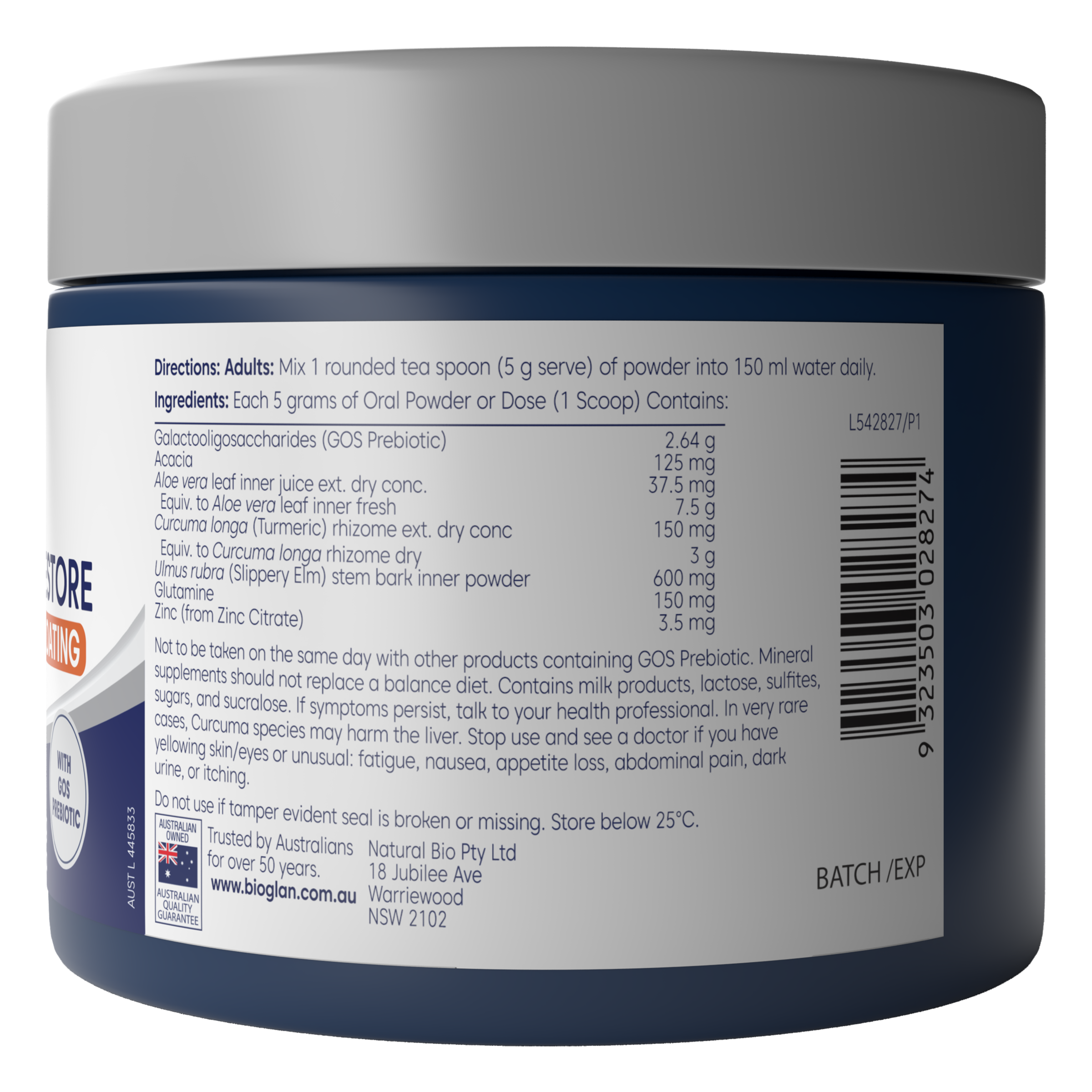 BIOGLAN PLATINUM GUT DETOX REPAIR & RESTORE POWDER 150G - Image 2