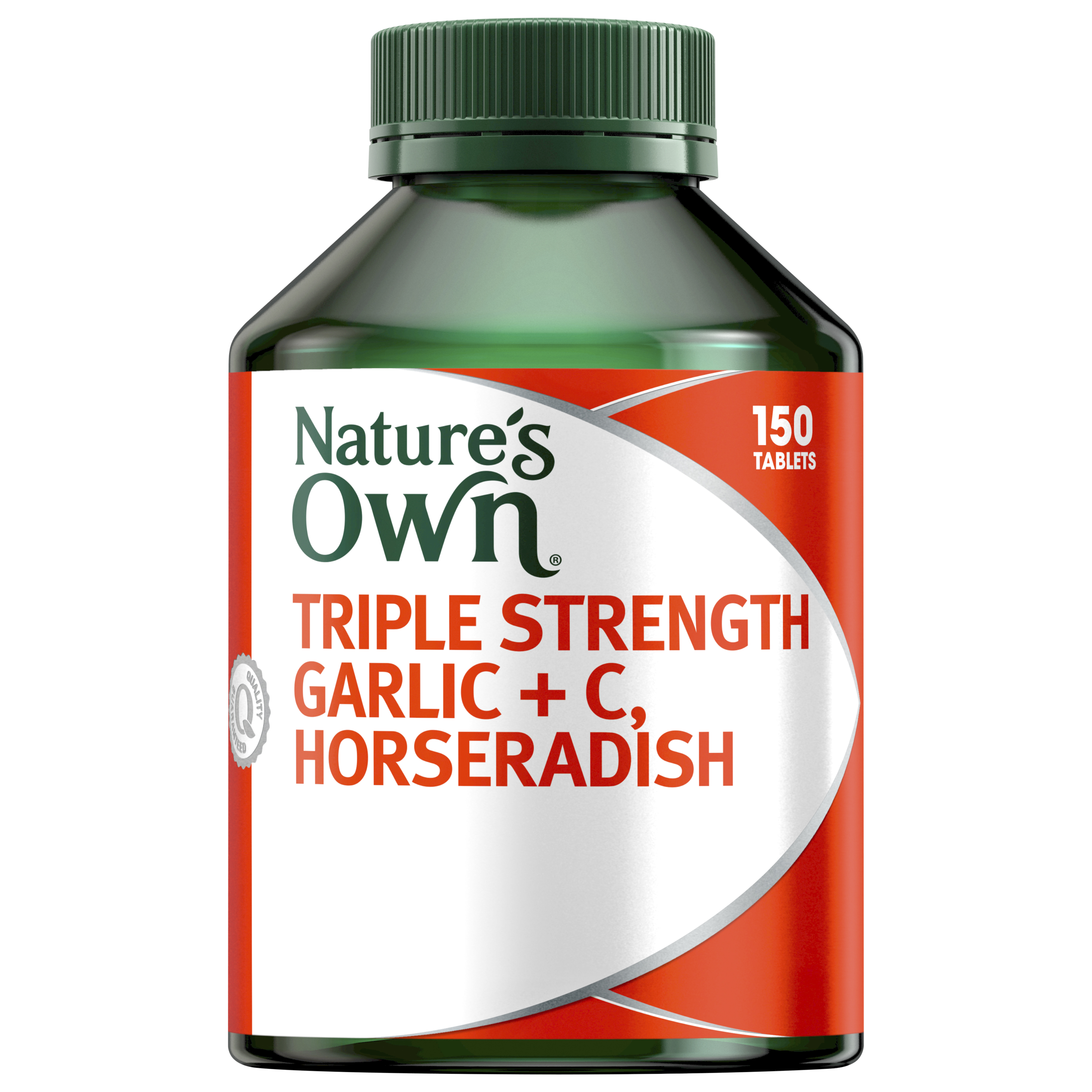 NATURES OWN TRIPLE STRENGTH GARLIC + C HORSERADISH TABLETS - Image 10