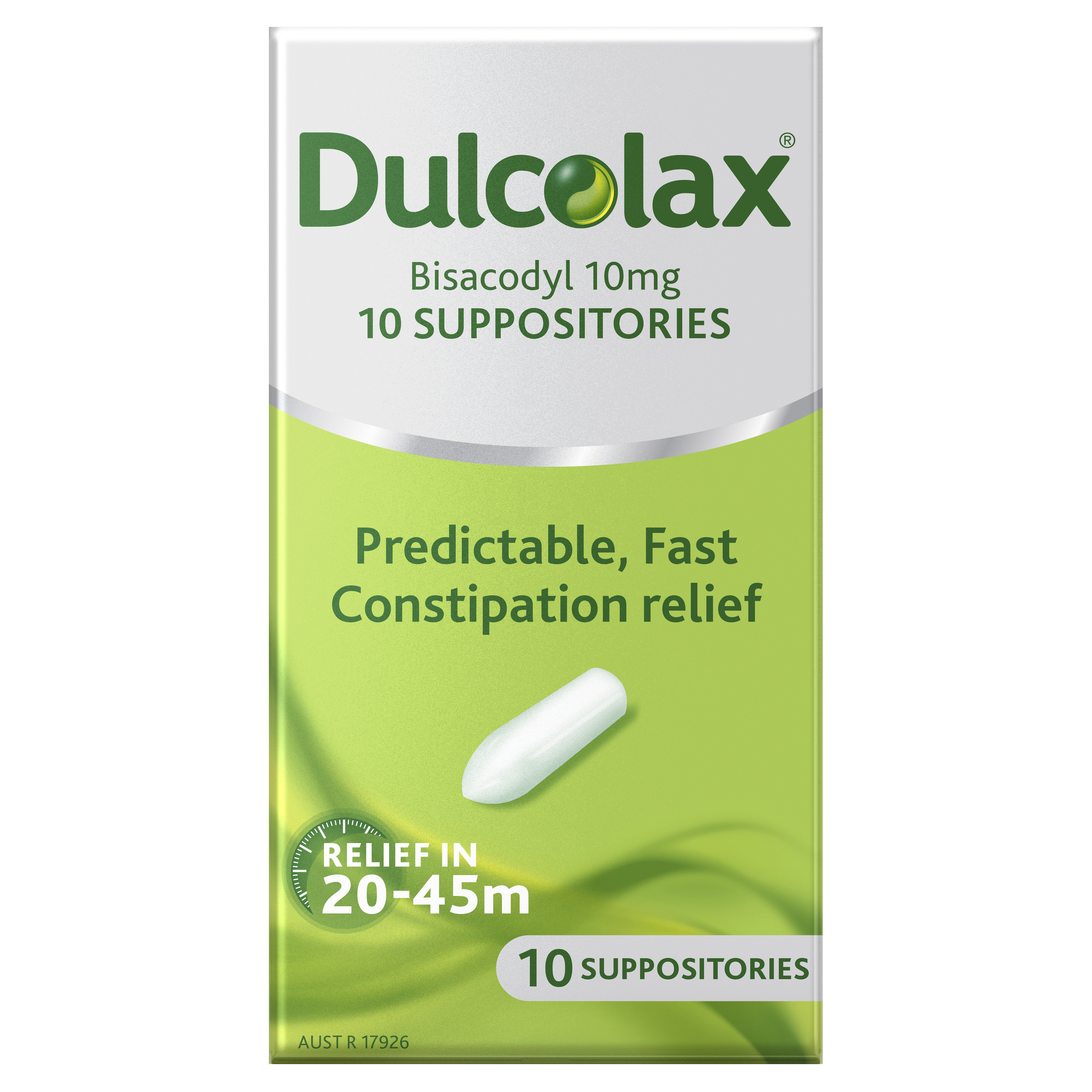 DULCOLAX CONSTIPATION RELIEF SUPPOSITORIES 10 PACK - Image 2