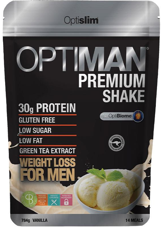 OPTISLIM OPTIMAN PREMIUM SHAKE VANILLA 784G