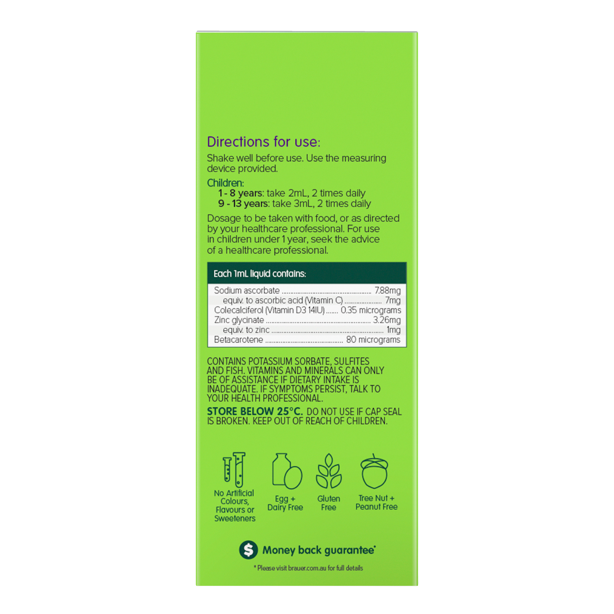 BRAUER BABY & KIDS ZINC LIQUID  200ML - Image 4