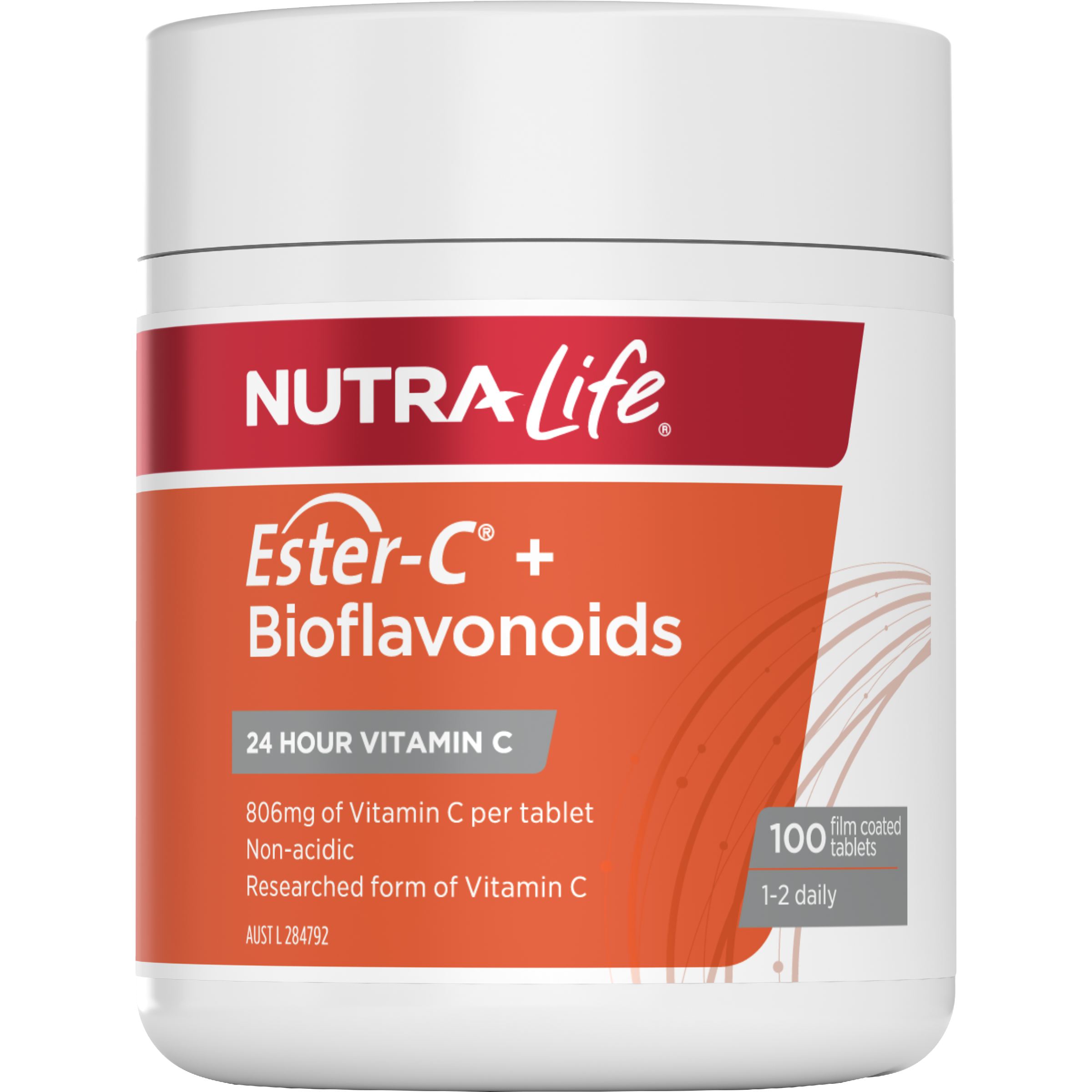 NUTRALIFE ESTER C 1000MG+BIOFLAVONOIDS 100 TABLETS