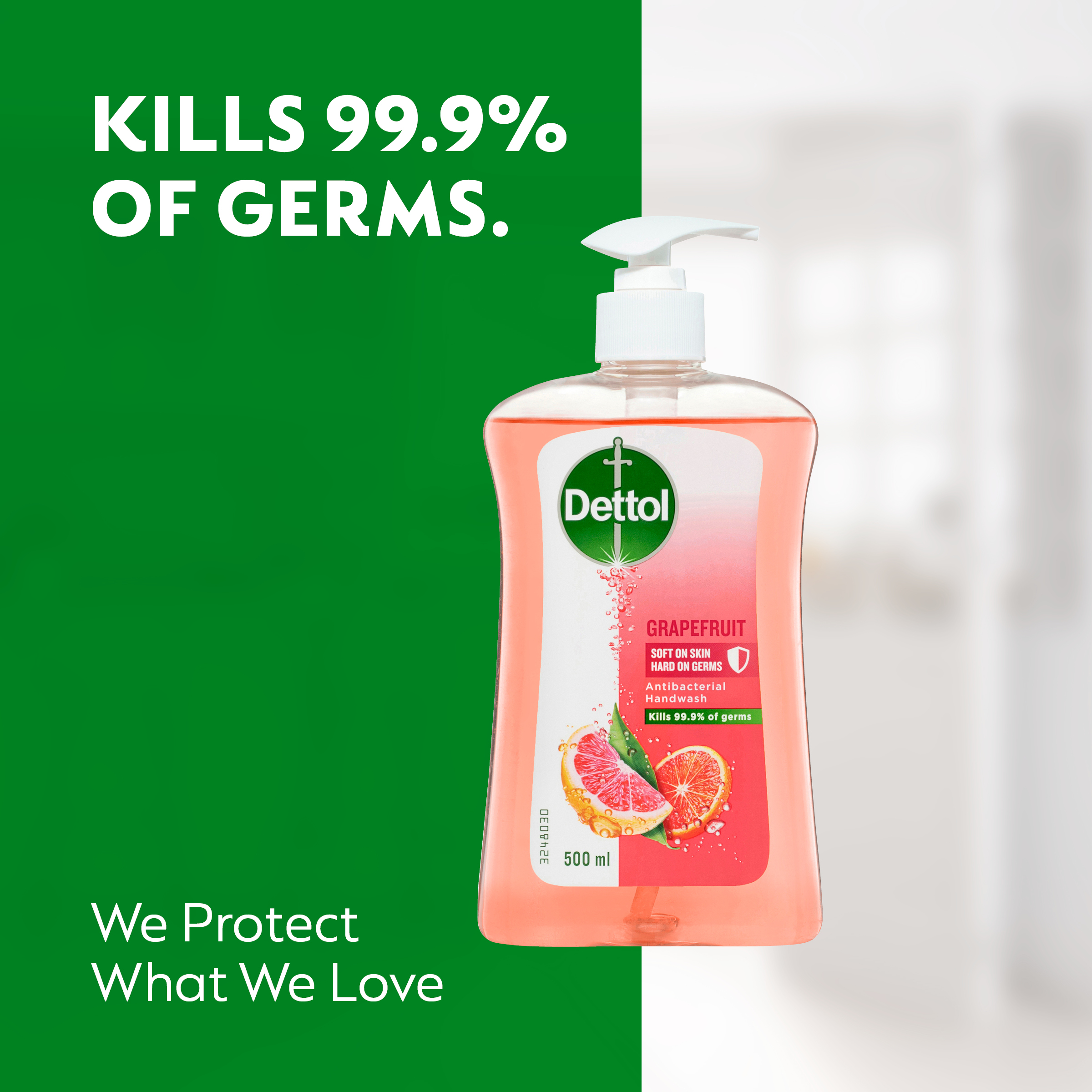 DETTOL SOFT ON SKIN LIQUID HAND WASH GRAPEFRUIT 500ML - Image 4