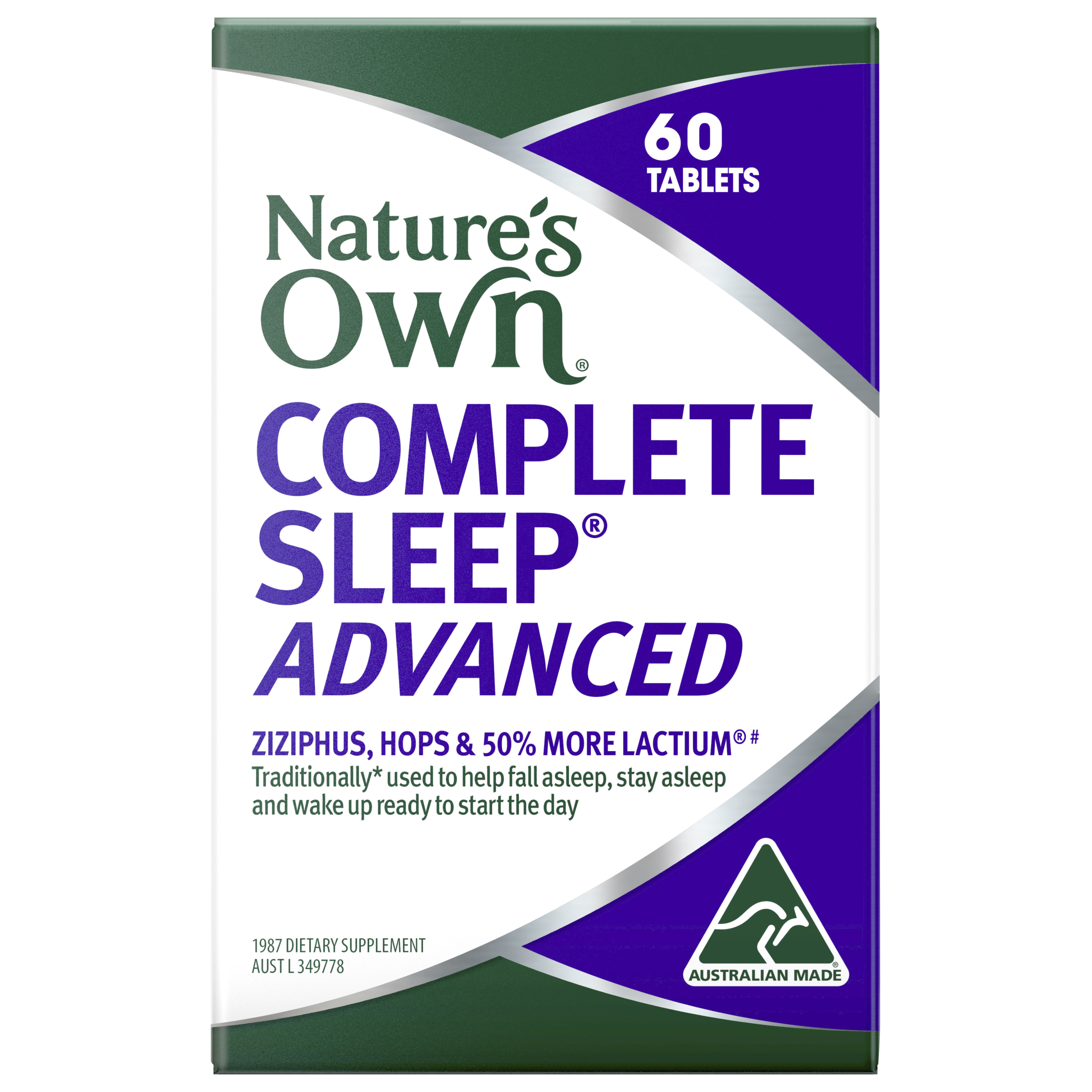 NATURES OWN COMPLETE SLEEP ADVANCED 60 TABLETS