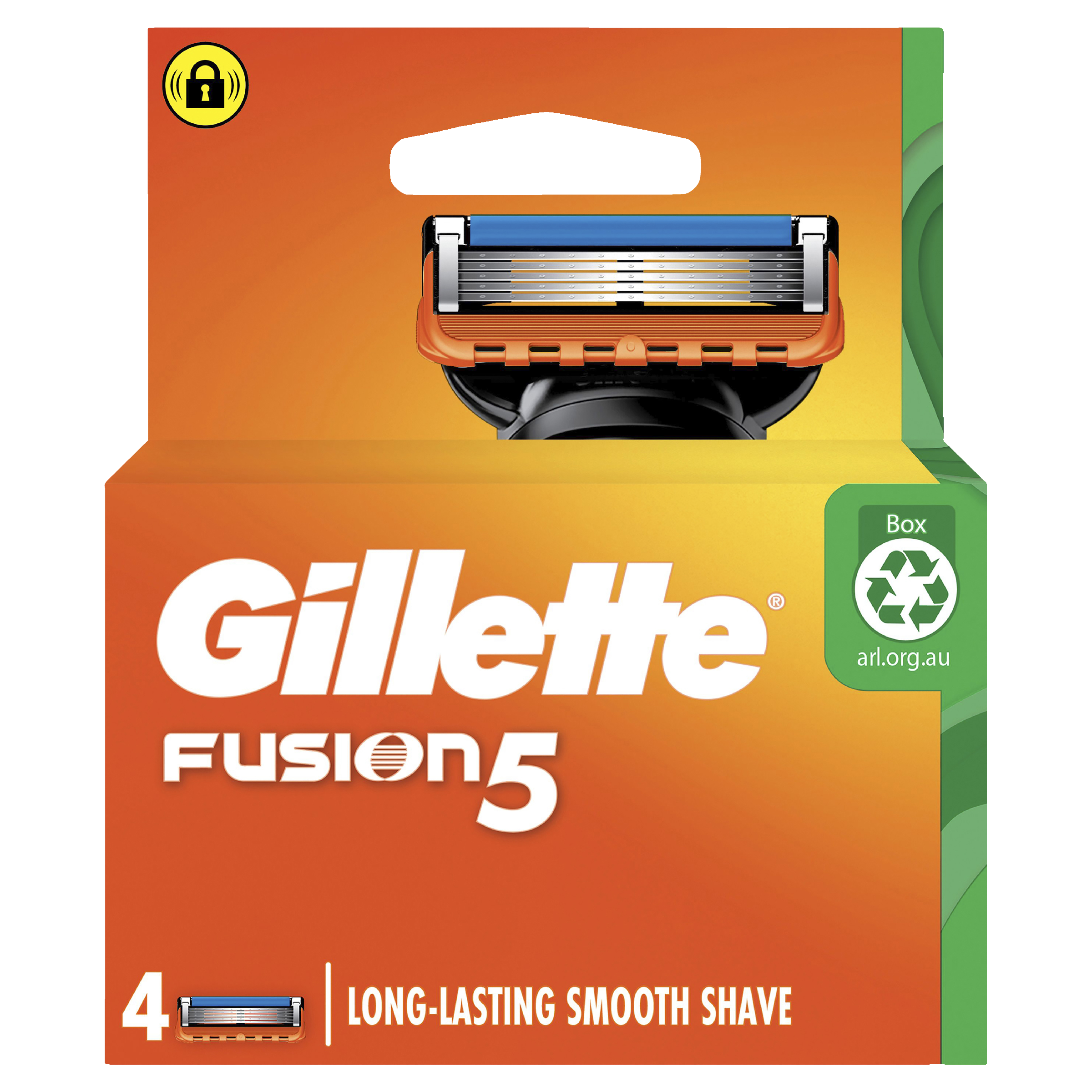 GILLETTE FUSION5 MANUAL REFILL BLADES 4 PACK