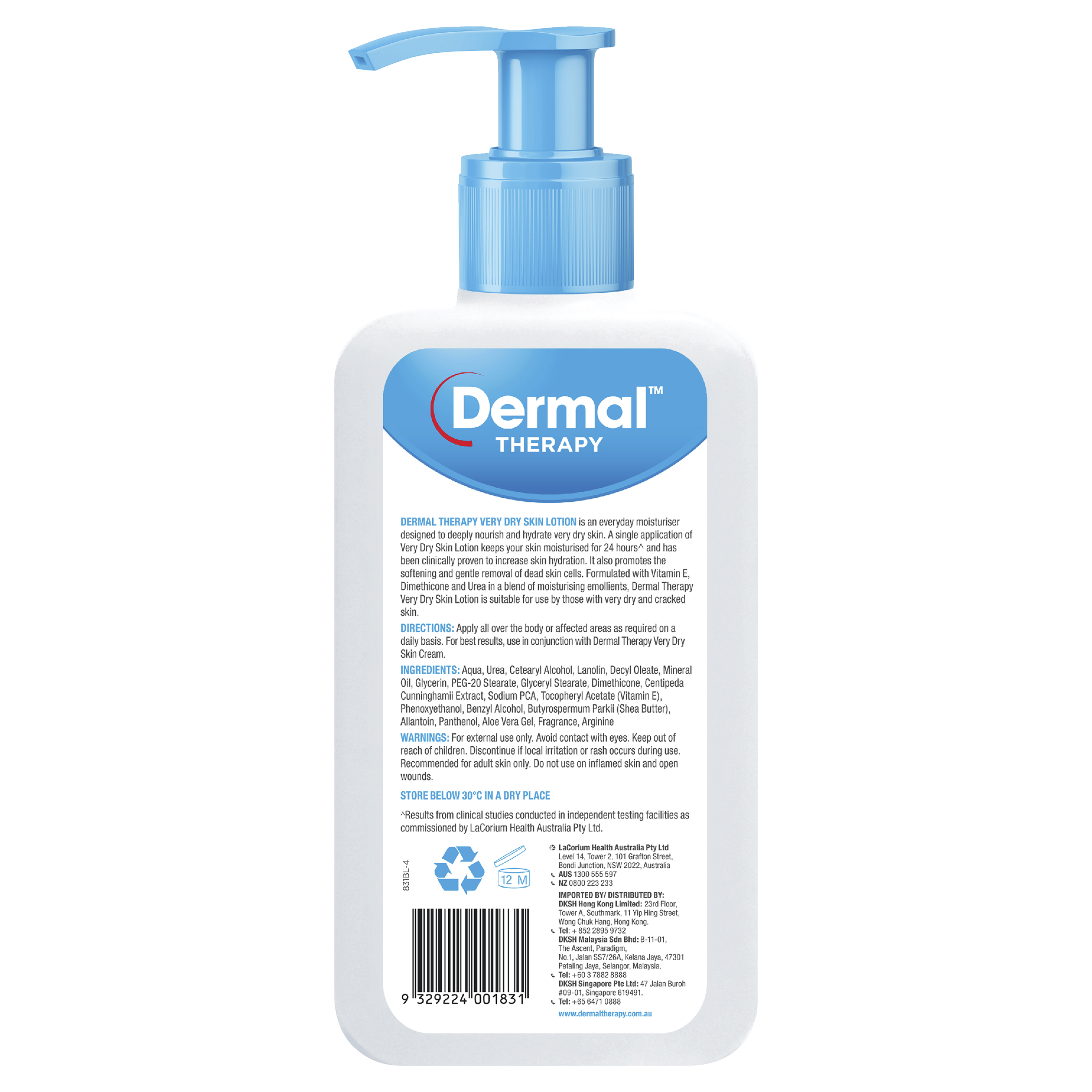 DERMAL THERAPY VERY DRY SKIN LOTION 500ML - Image 2