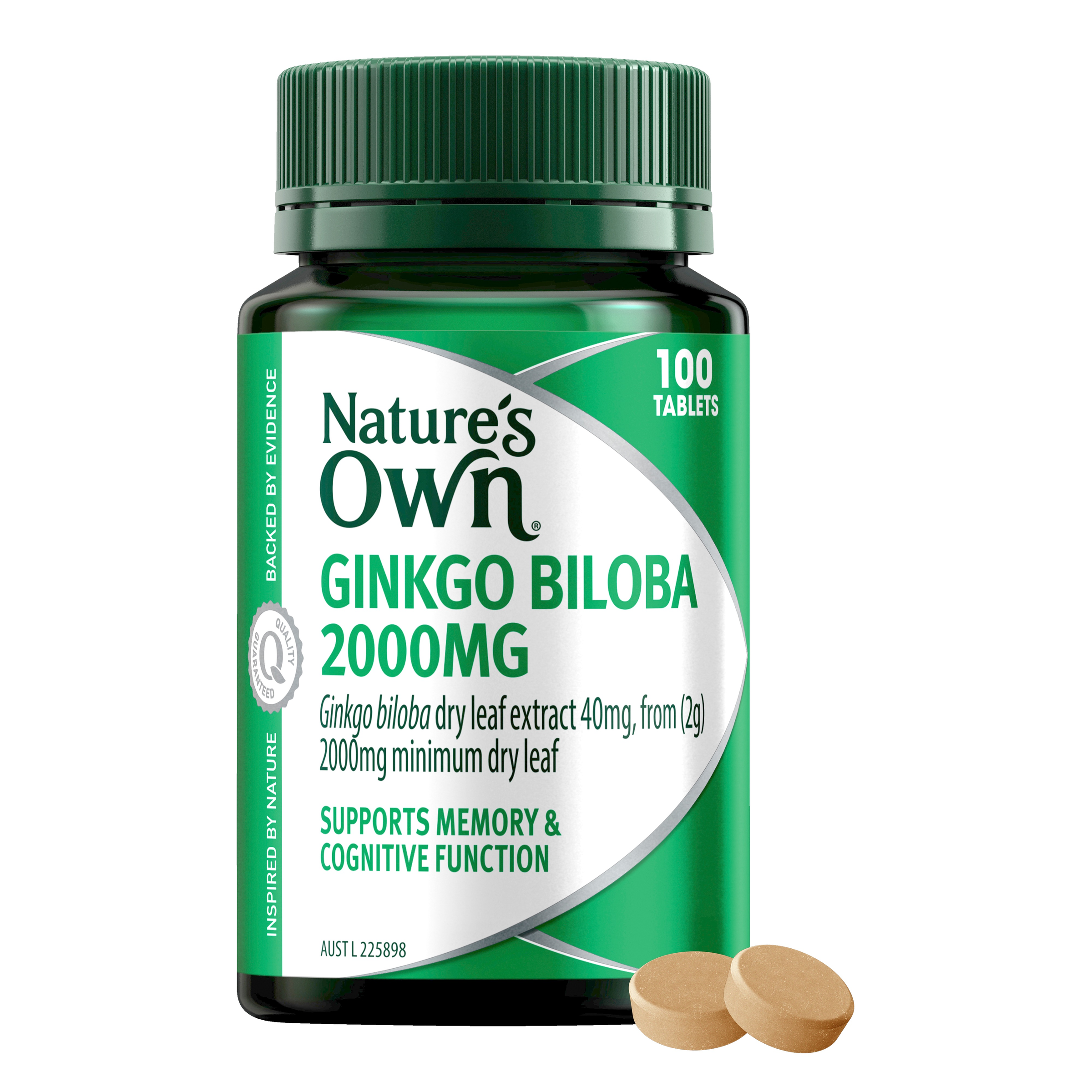 NATURES OWN GINKGO BILOBA 100 TABLETS - Image 10