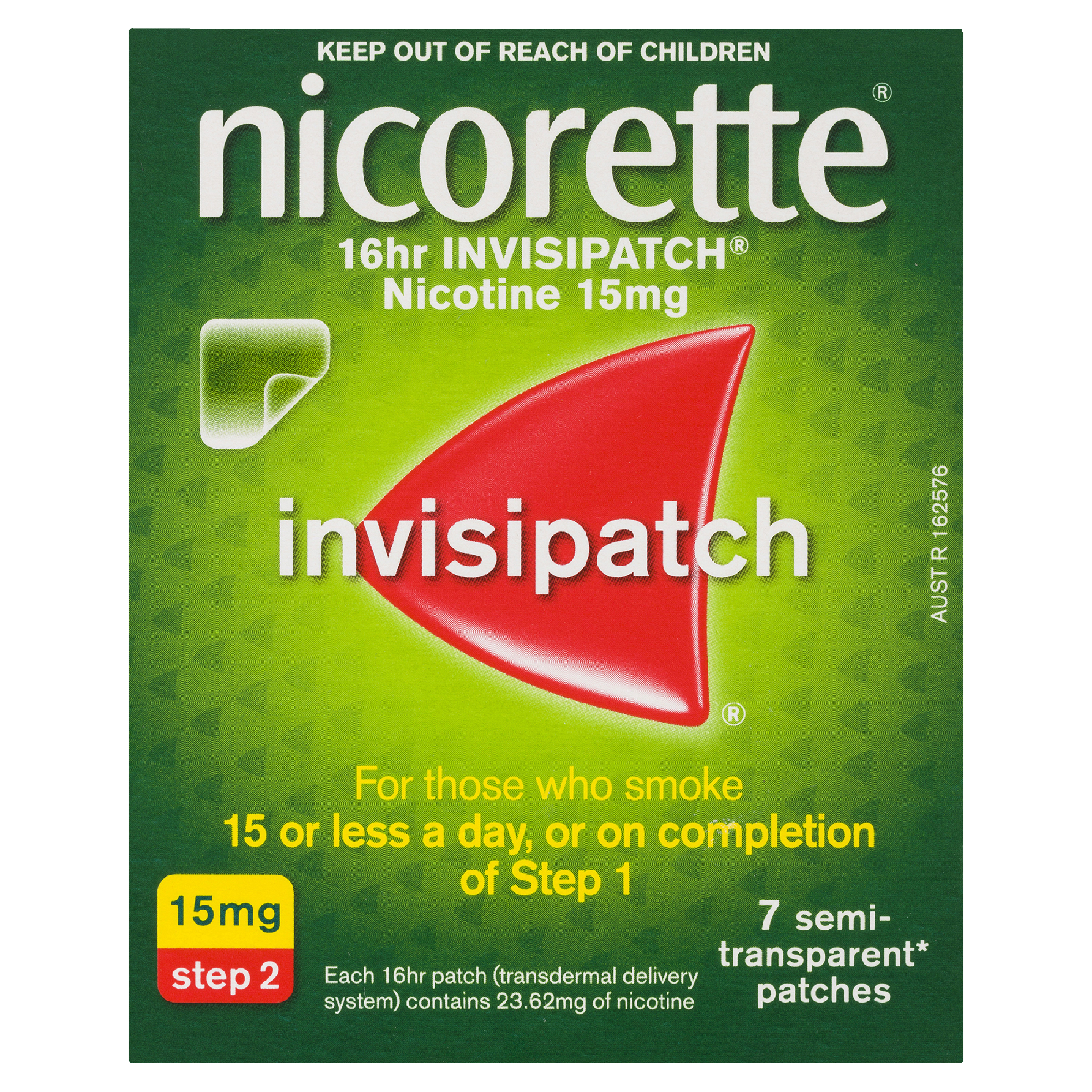 NICORETTE INVISIPATCH STEP 2 15MG  7 PACK - Image 2