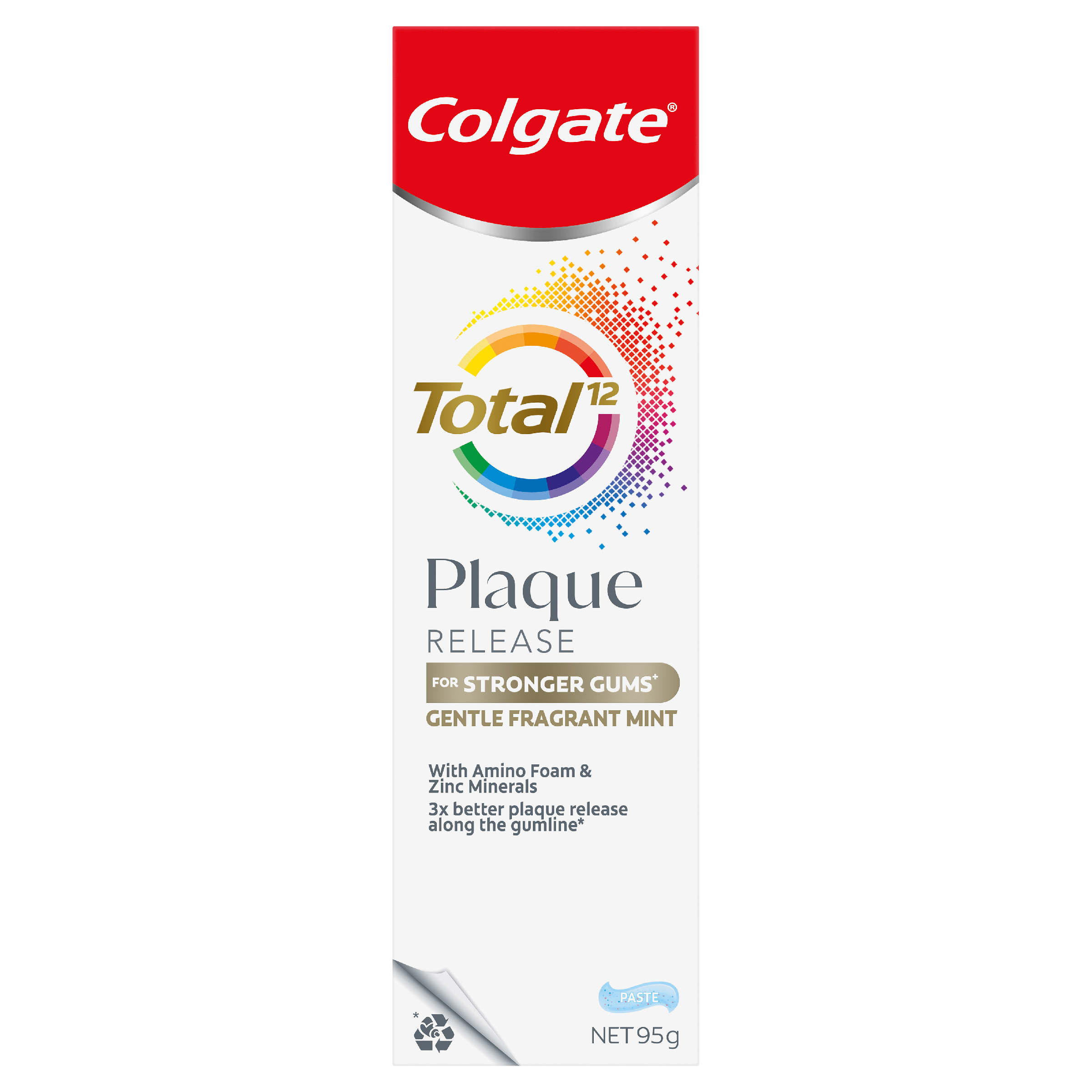 COLGATE TOOTHPASTE TOTAL PLAQUE GENTLE MINT 95G - Image 2