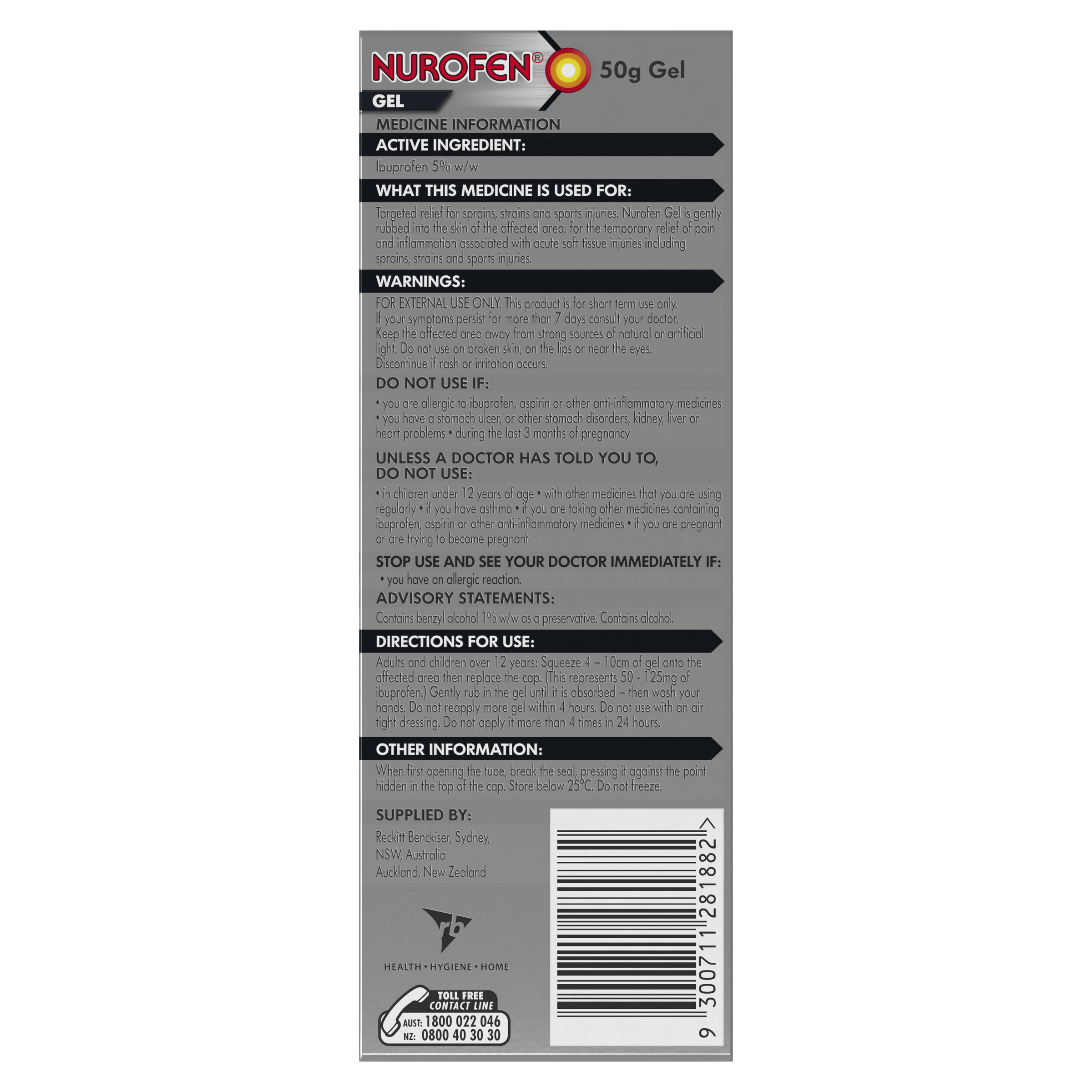 NUROFEN GEL 50G - Image 4