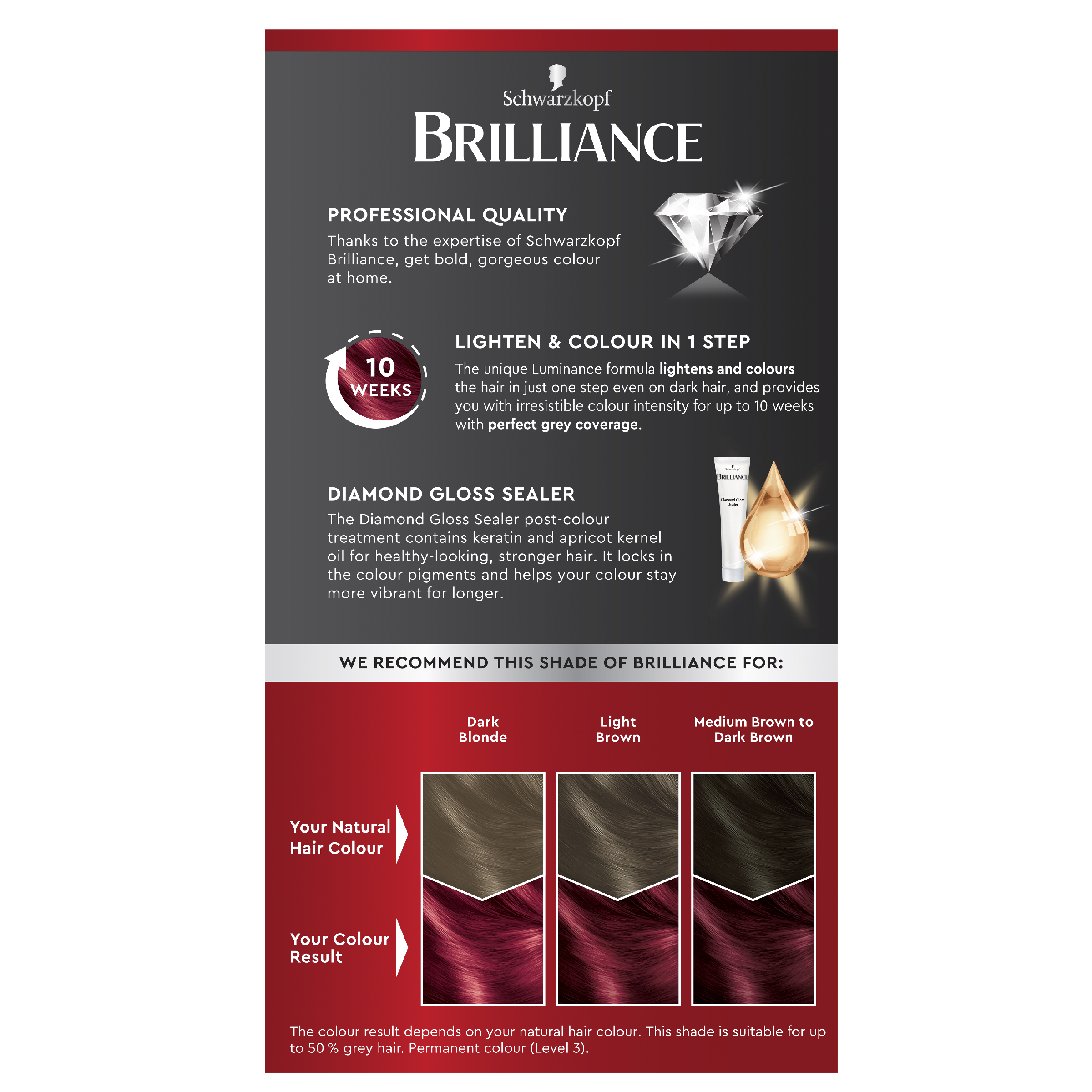 SCHWARZKOPF BRILLIANCE L43 SMOULDERING RED - Image 4