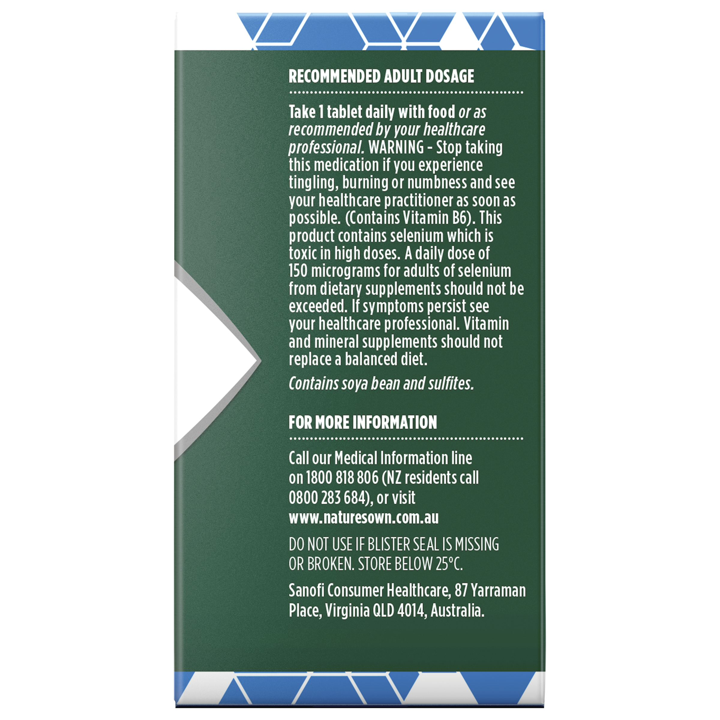 NATURES OWN MEN BODY FUEL MULTIVITAMINS 60 TABLETS - Image 3