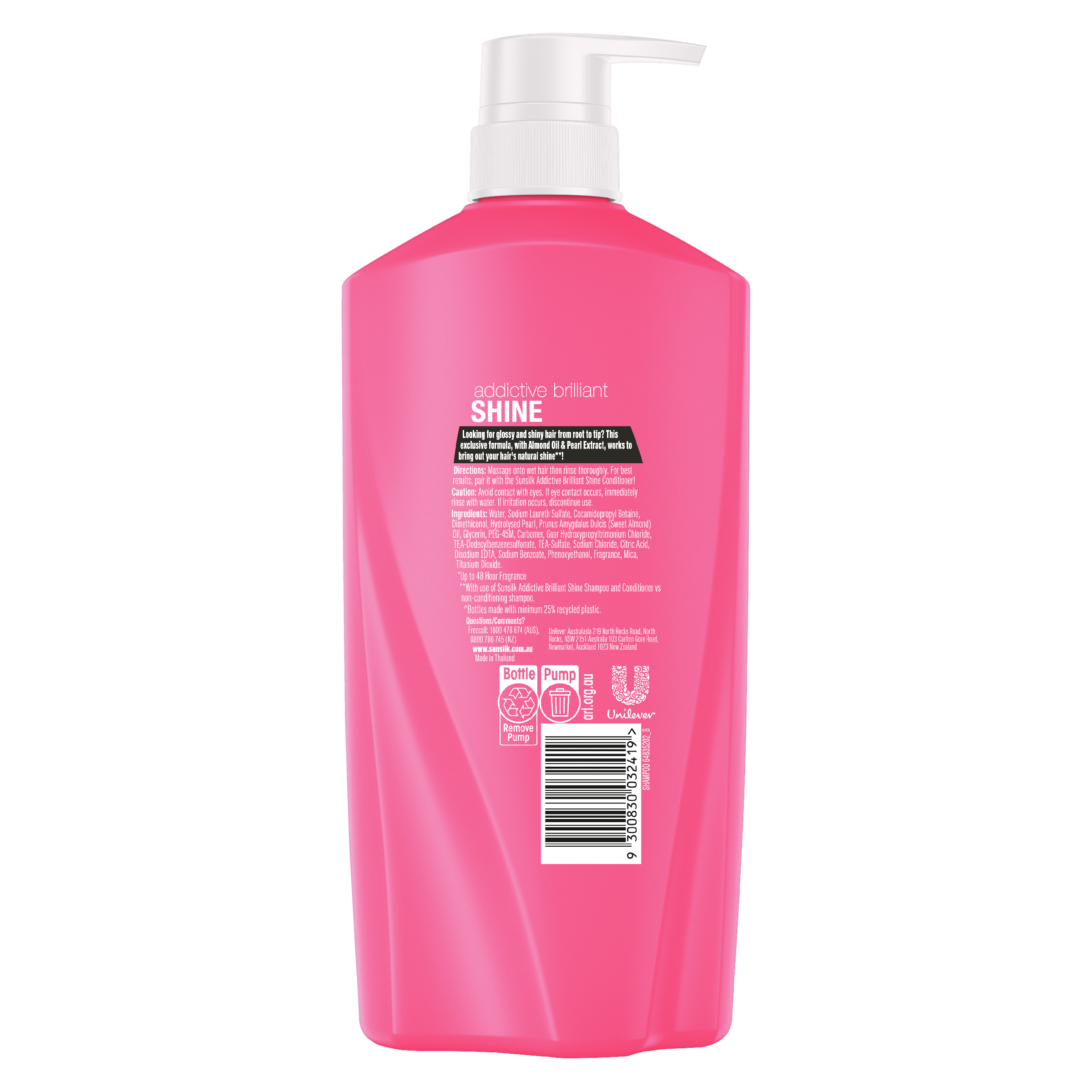 SUNSILK SHAMPOO ADDICTIVE BRILLIANT SHINE 700ML - Image 2