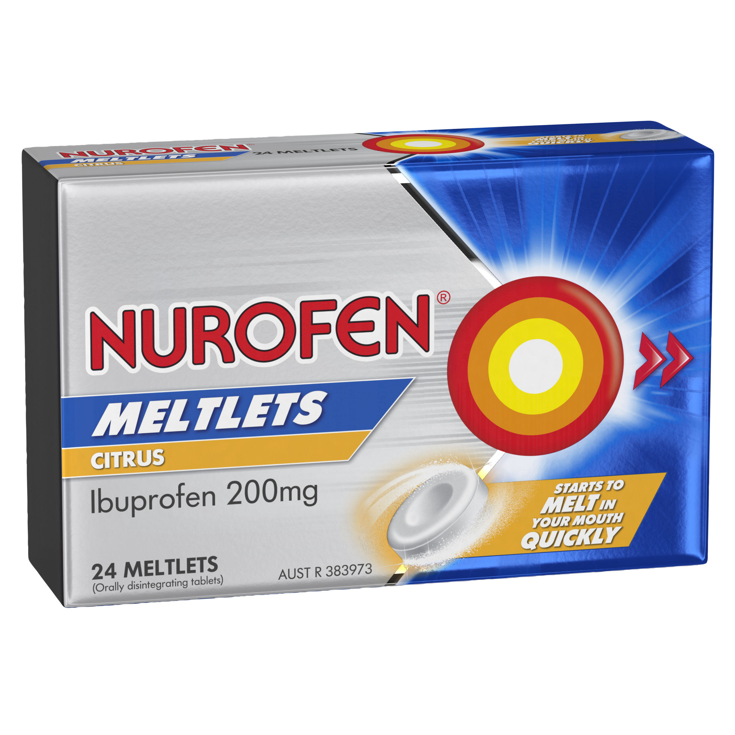 NUROFEN CITRUS 200MG 24 MELTLETS - Image 5