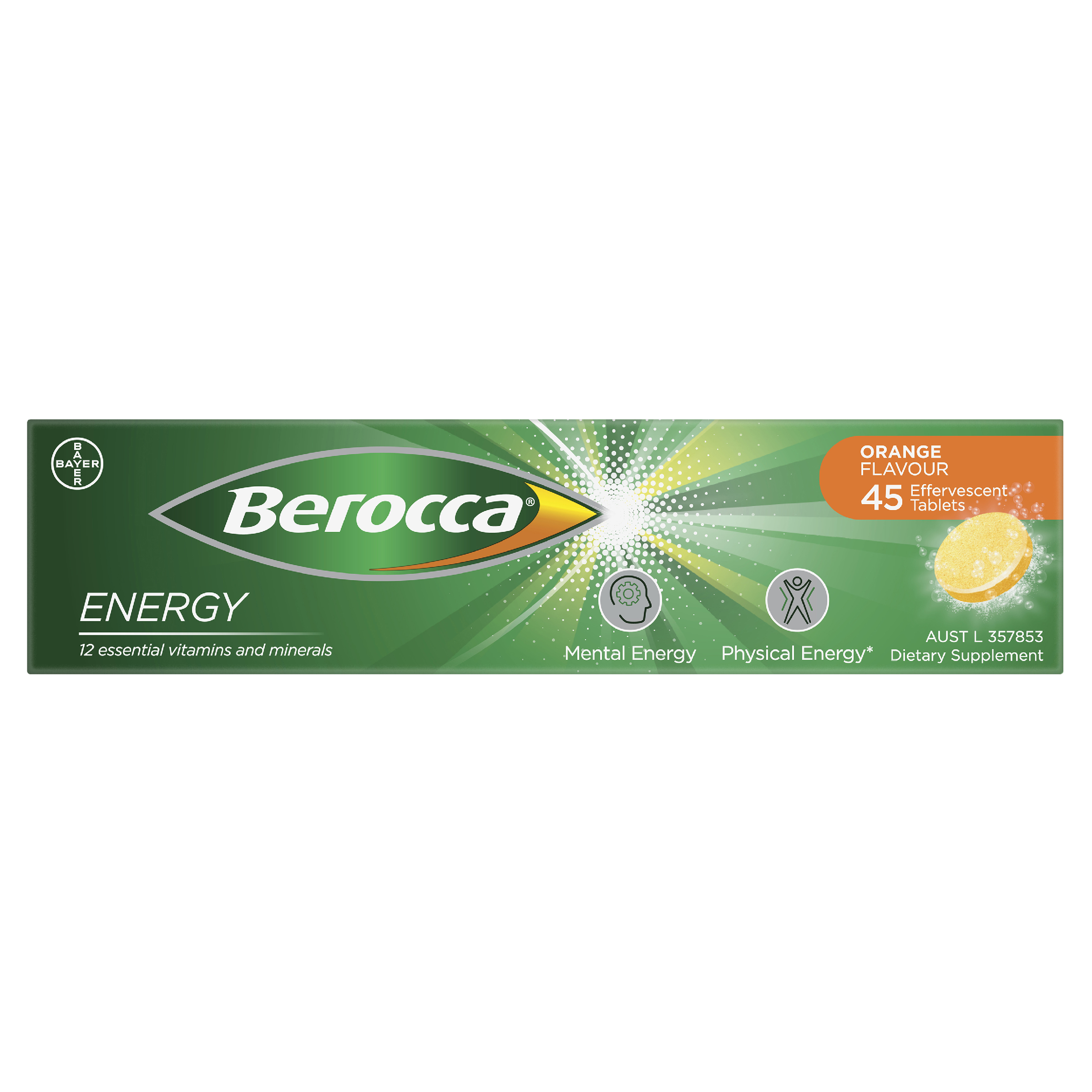 BEROCCA ORANGE 45 EFFERVESCENT TABLETS - Image 5