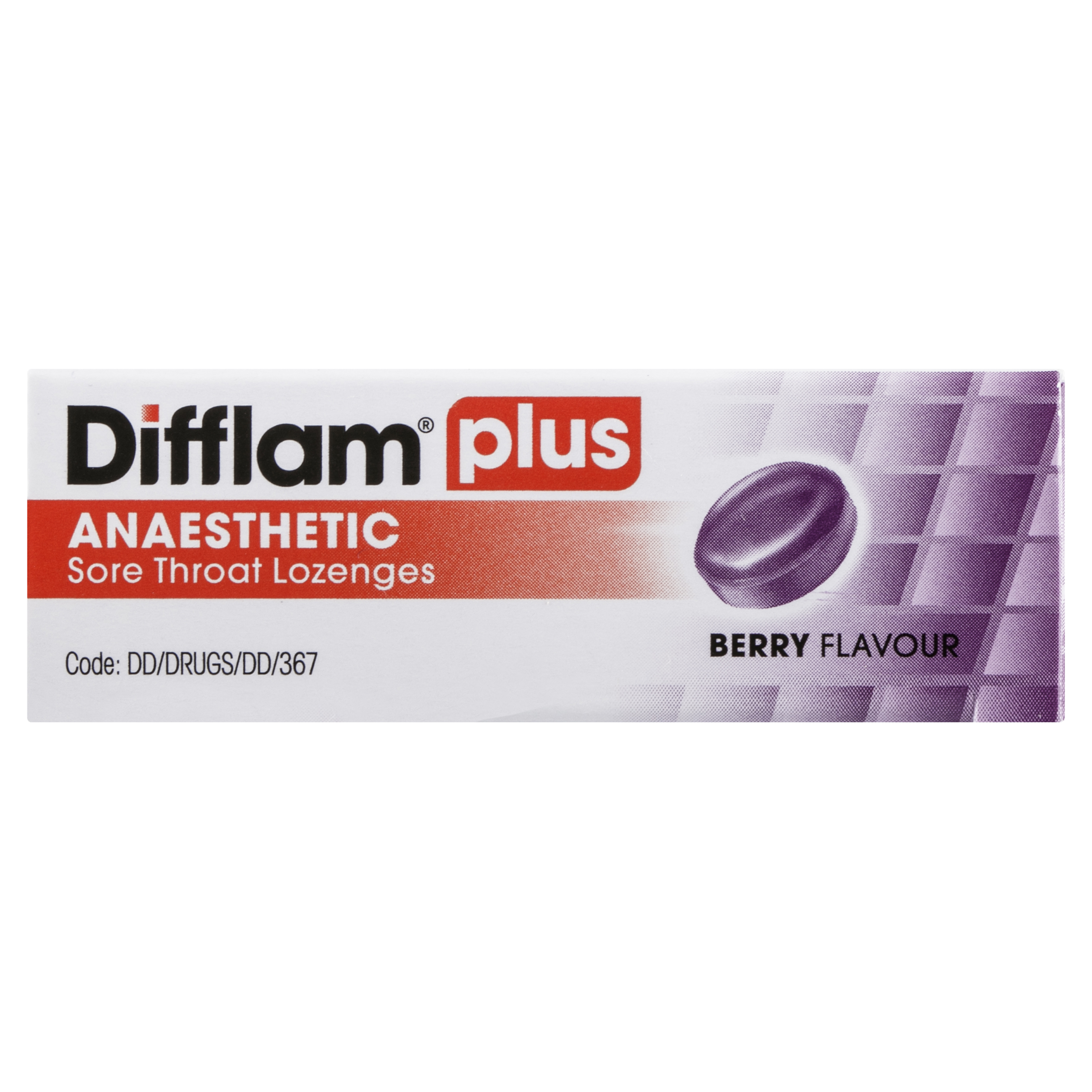 DIFFLAM PLUS ANAESTHETIC WILD BERRY THROAT 16 LOZENGES - Image 6