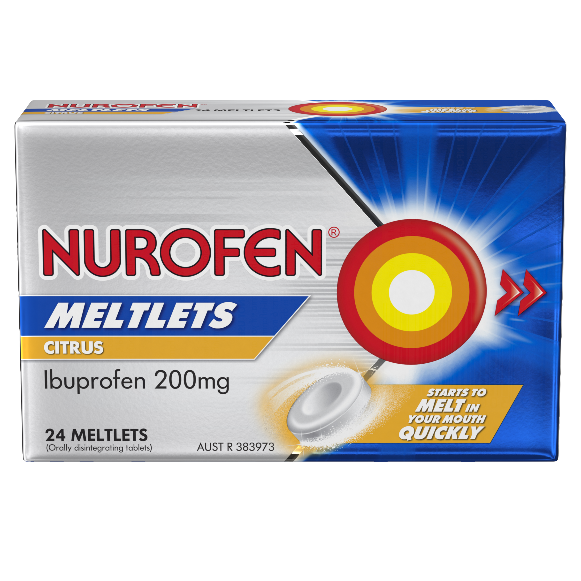 NUROFEN CITRUS 200MG 24 MELTLETS - Image 3