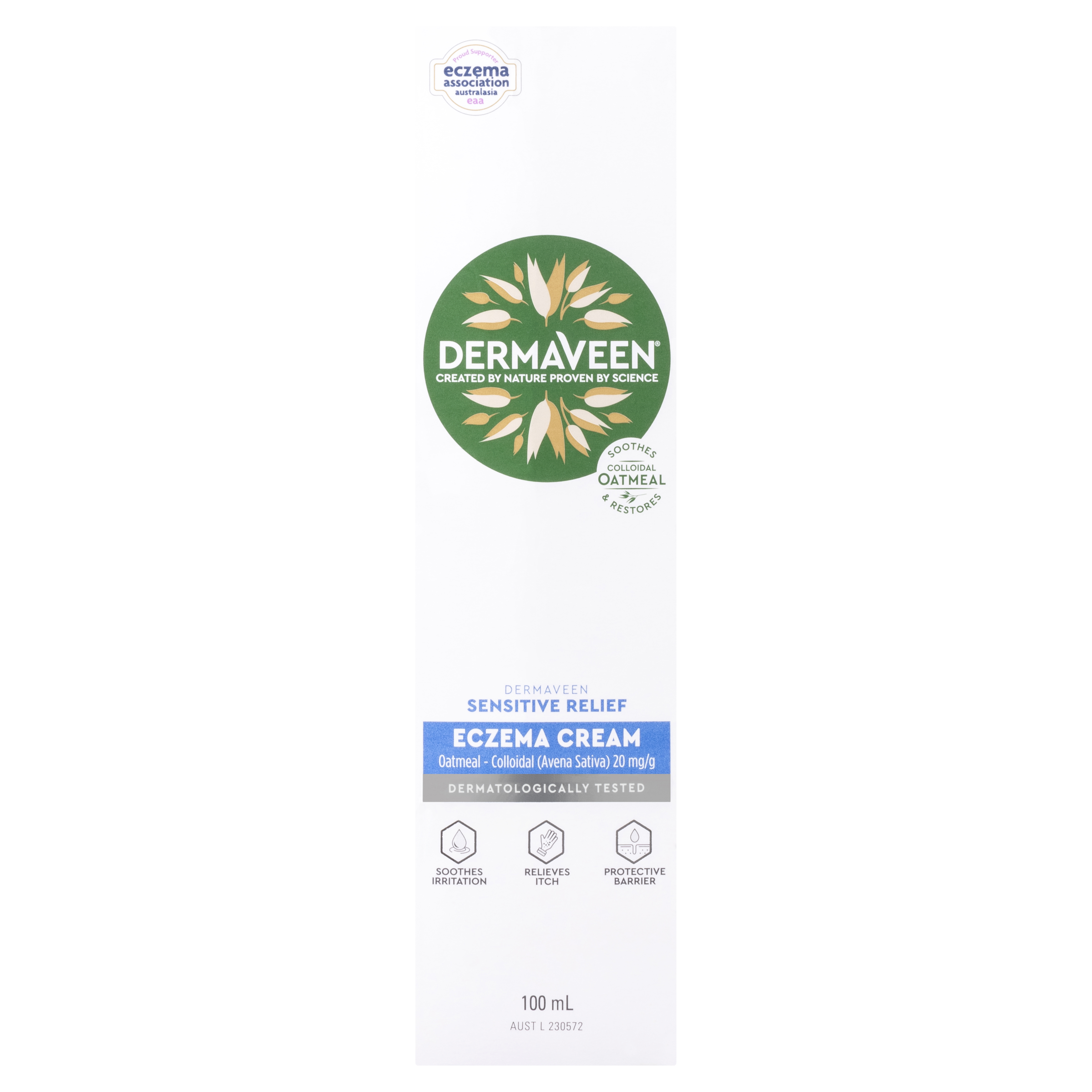 DERMAVEEN ECZEMA SENSITIVE RELIEF CREAM 100ML - Image 4