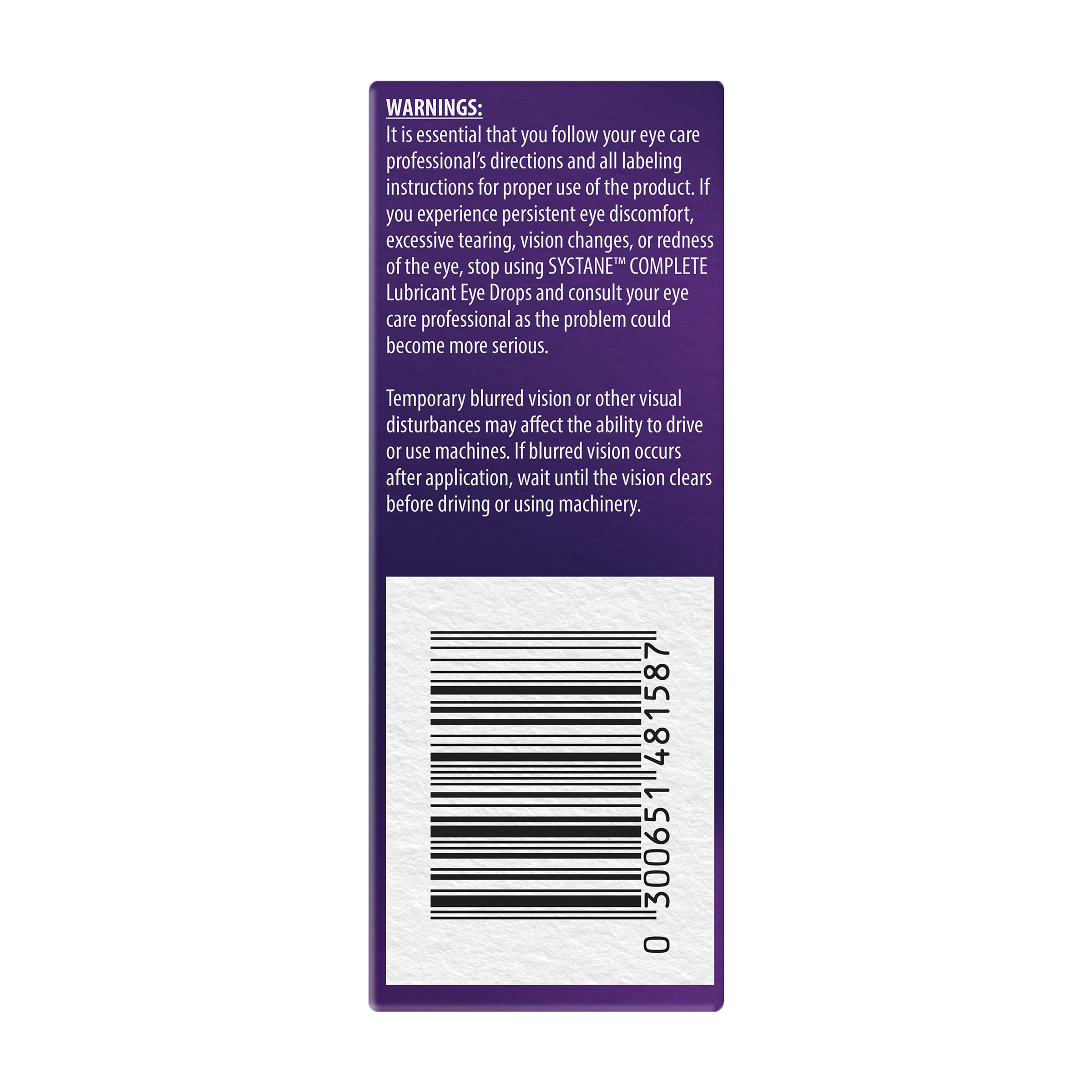SYSTANE COMPLETE LUBRICANT EYE DROPS 10ML - Image 4