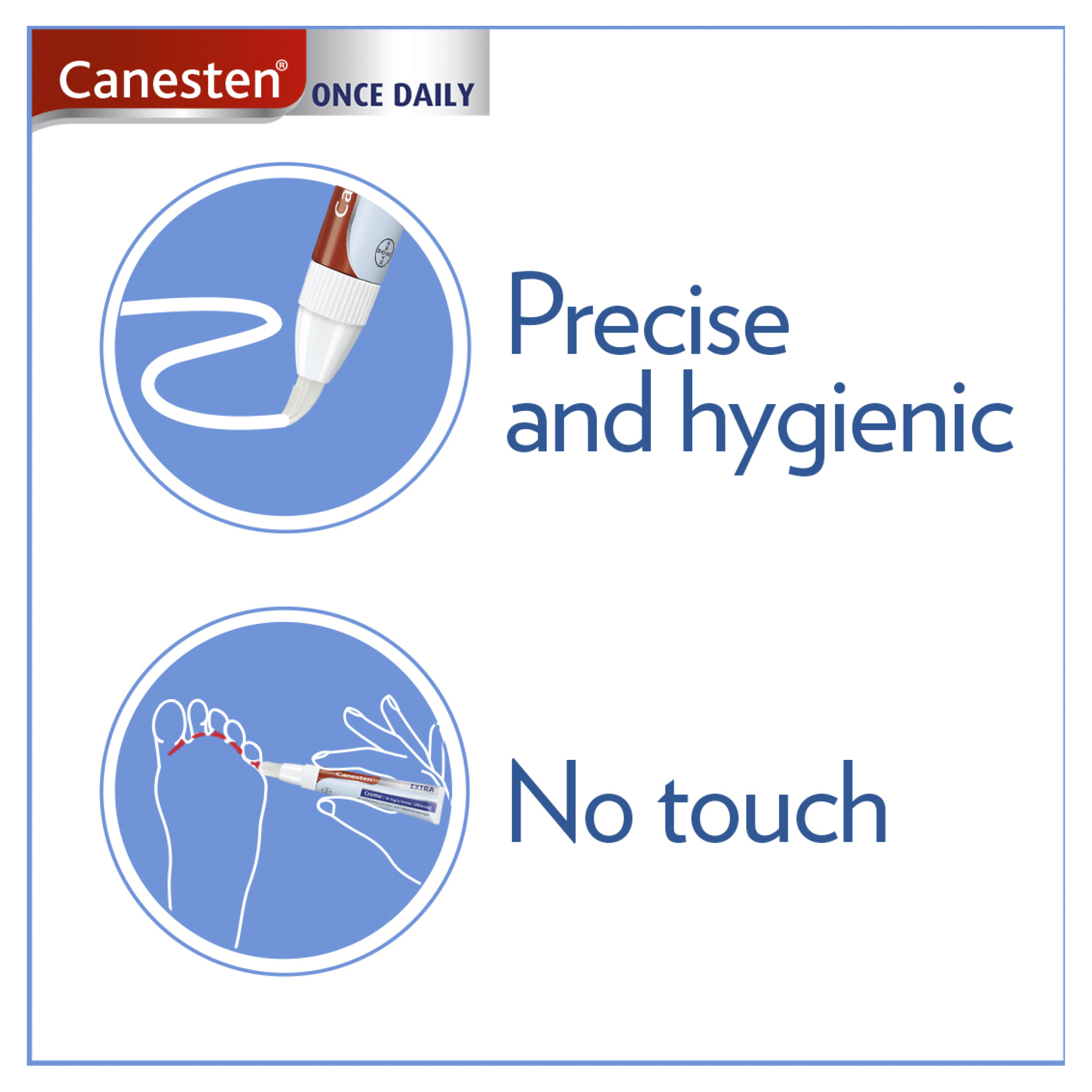 CANESTEN ONCE DAILY ATHLETES FOOT CREAM WITH APPLICATOR 15G - Image 4
