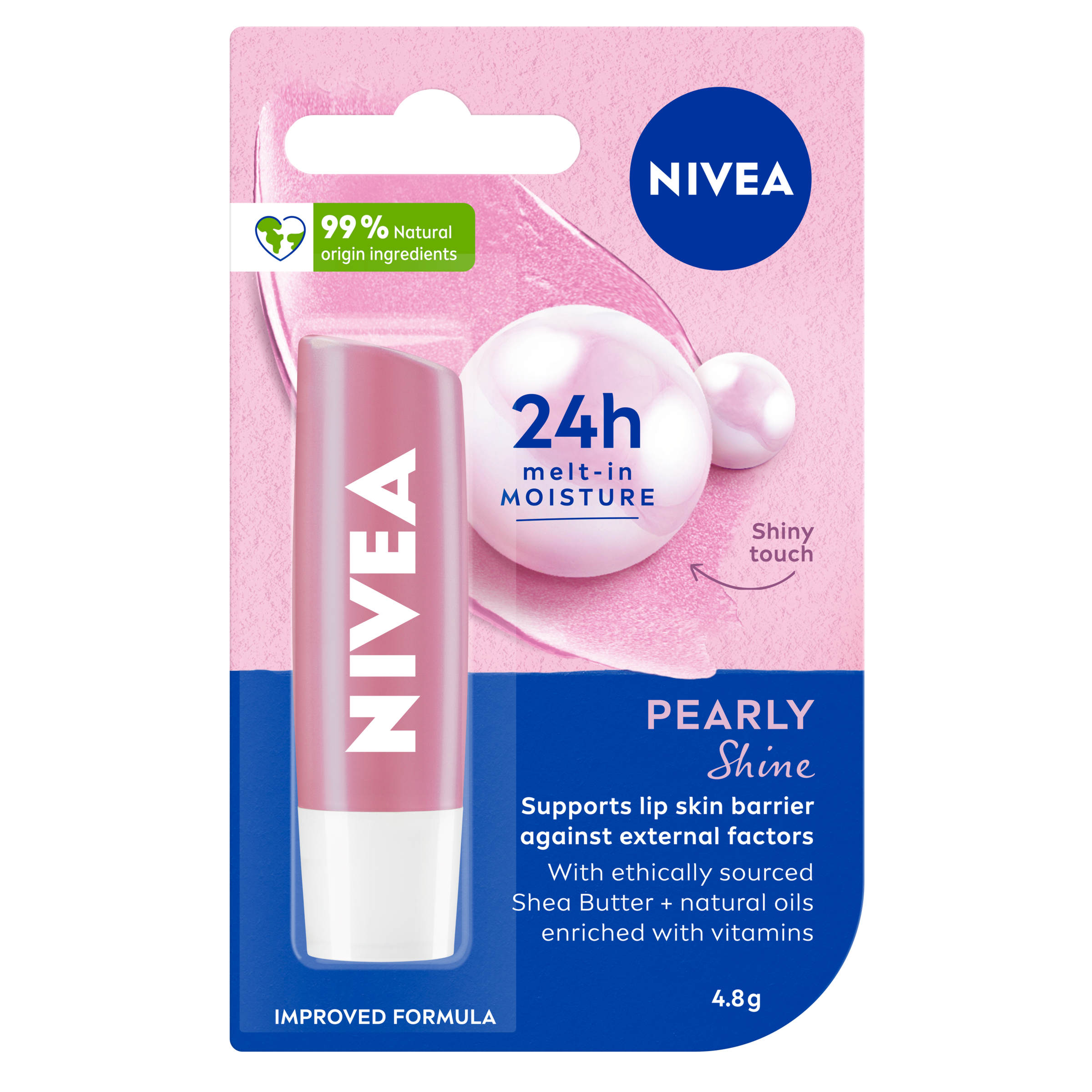 NIVEA LIP BALM STICK PEARLY SHINE 4.8G