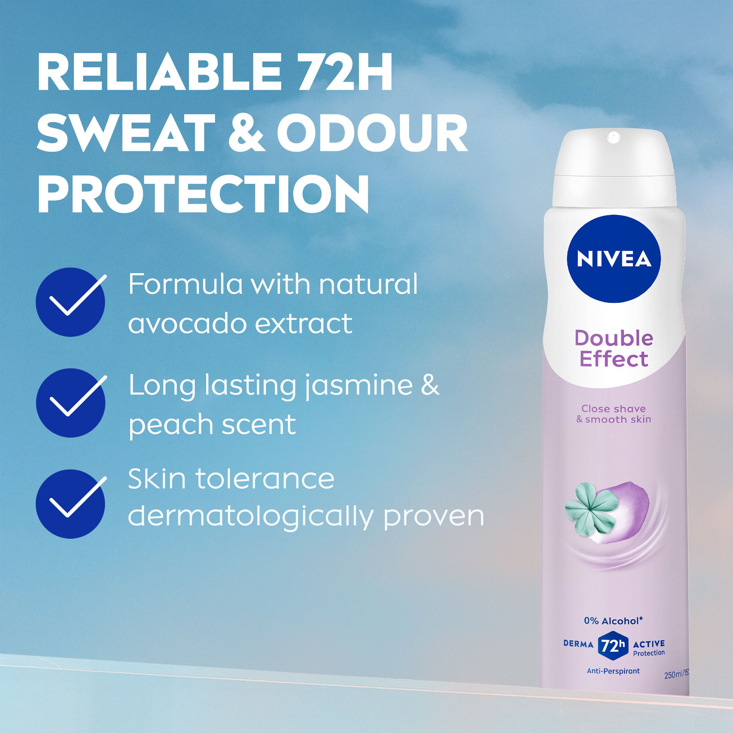 NIVEA WMN A/P DOUBLE EFFECT 48H 250ML - Image 4