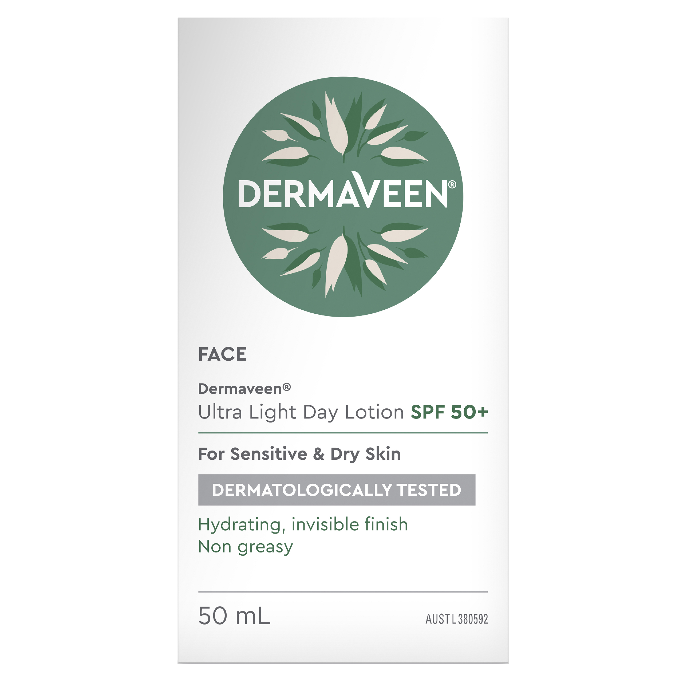 DERMAVEEN FACE ULTRALIGHT DAY LOTION SPF50+ 50ML - Image 2