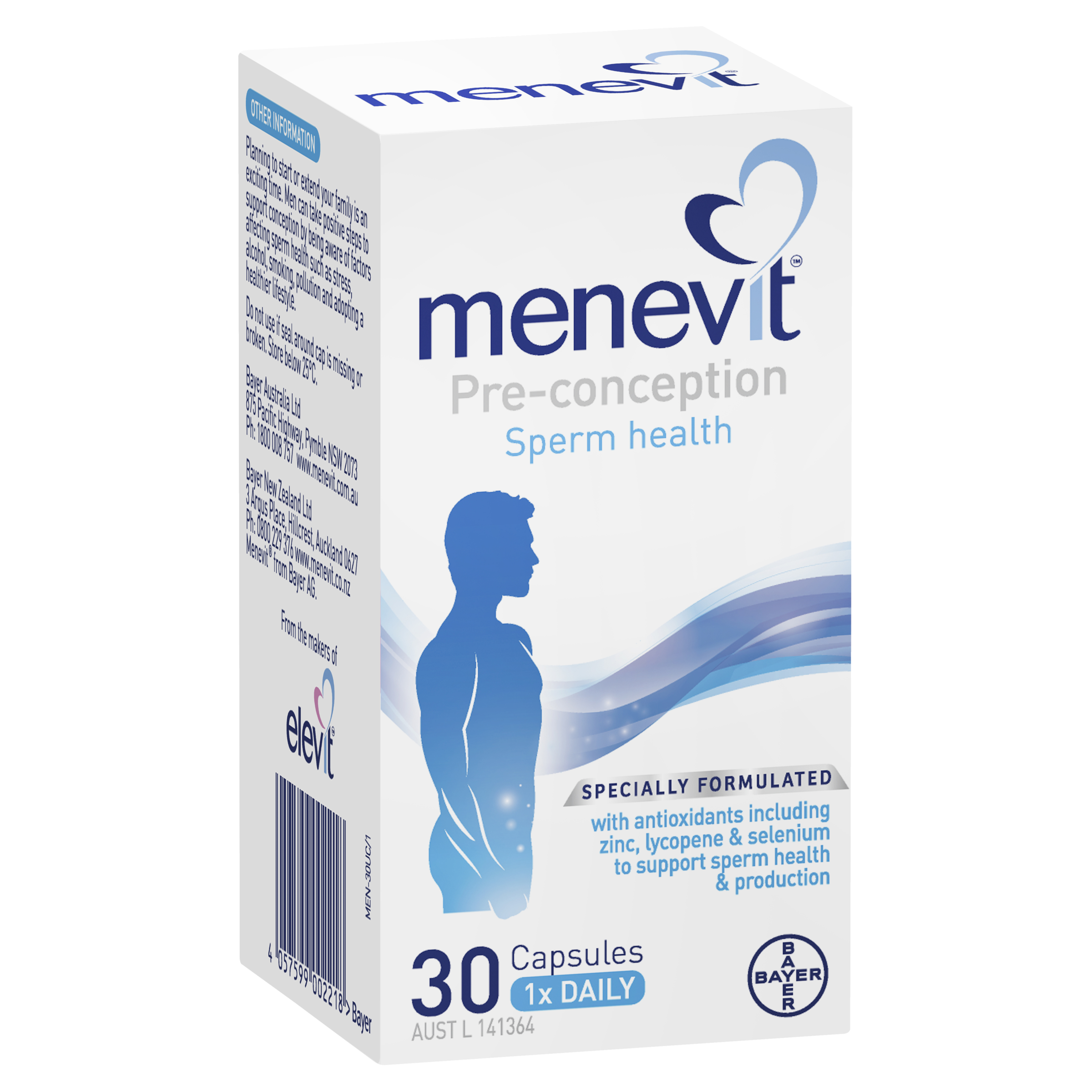 MENEVIT PRE-CONCEPTION SPERM HEALTH 30 CAPSULES