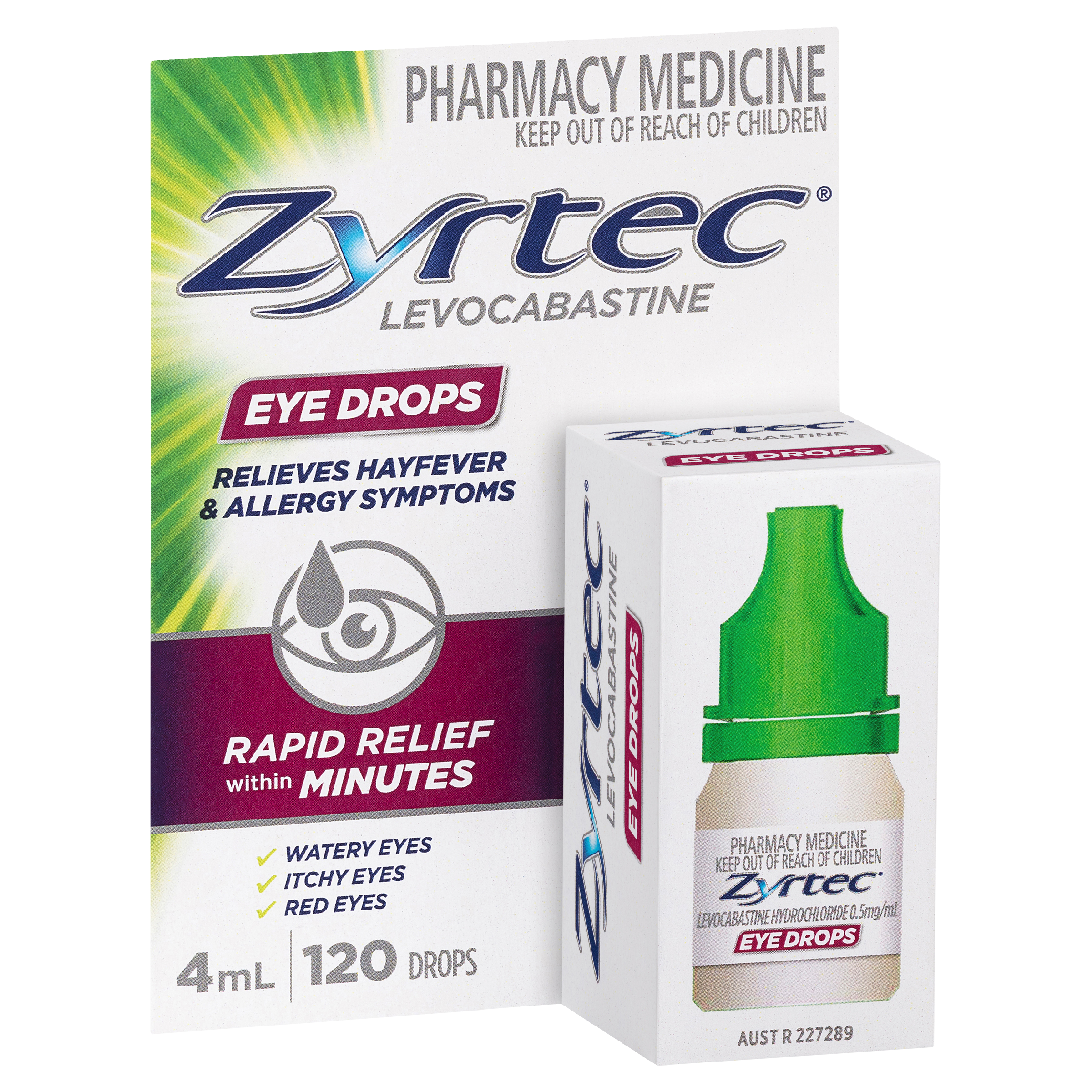 ZYRTEC ALLERGY EYE DROPS 4ML