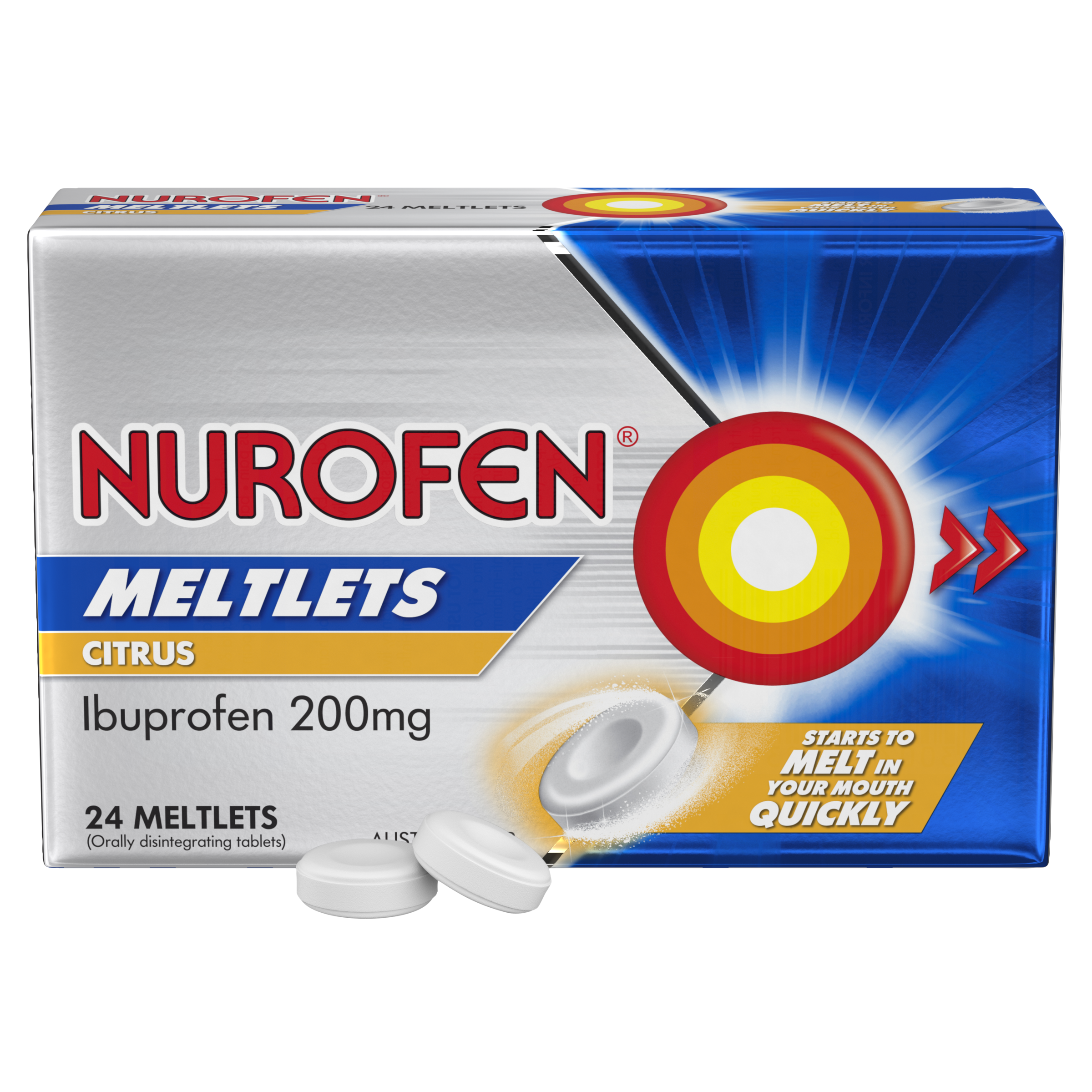 NUROFEN CITRUS 200MG 24 MELTLETS - Image 4