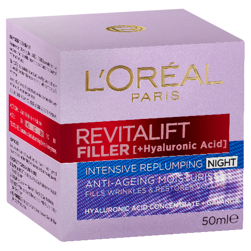 LOREAL REVITALIFT FILLER NIGHT CREAM 50ML