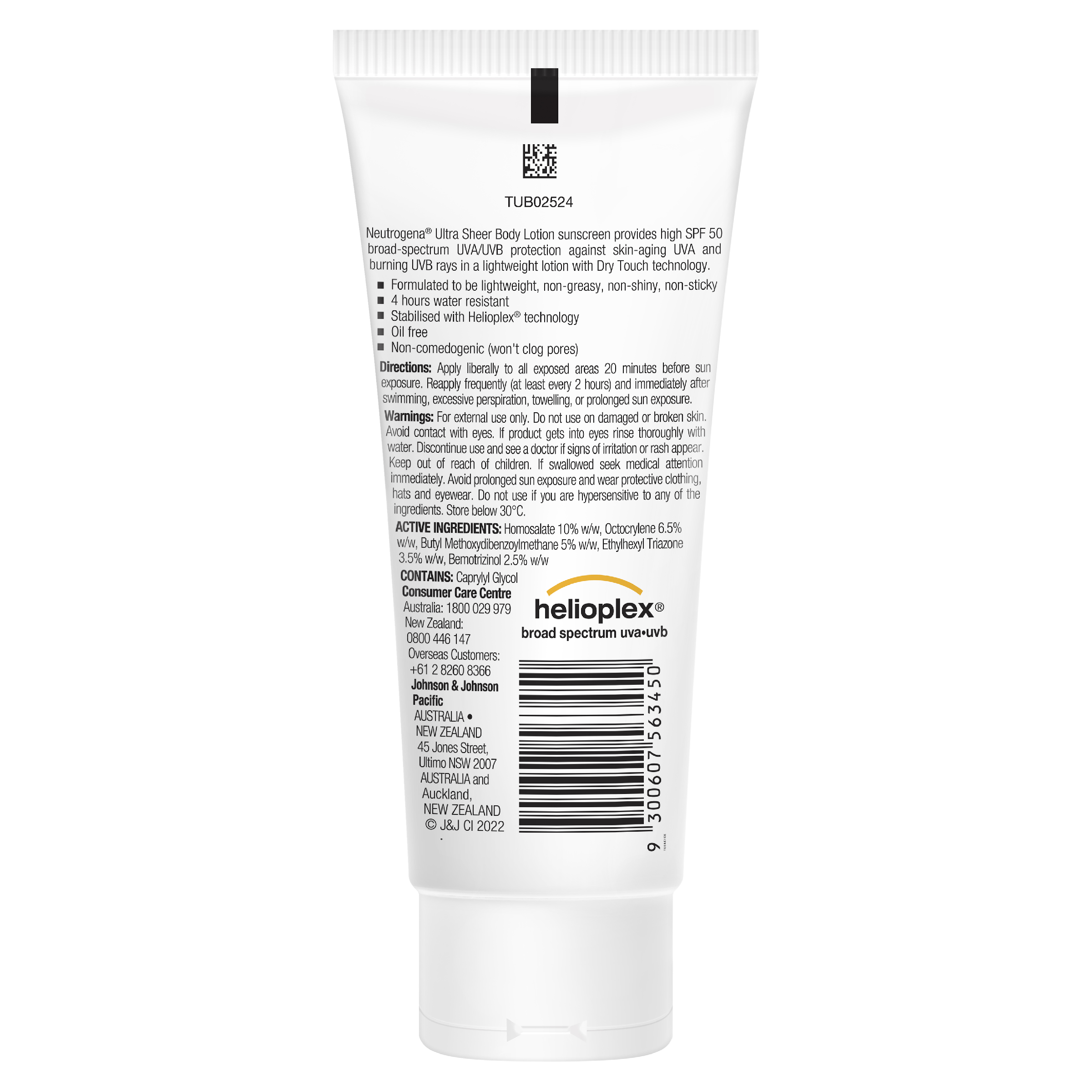 NEUTROGENA ULTRA SHEER BODY LOTION SPF50 85ML - Image 2