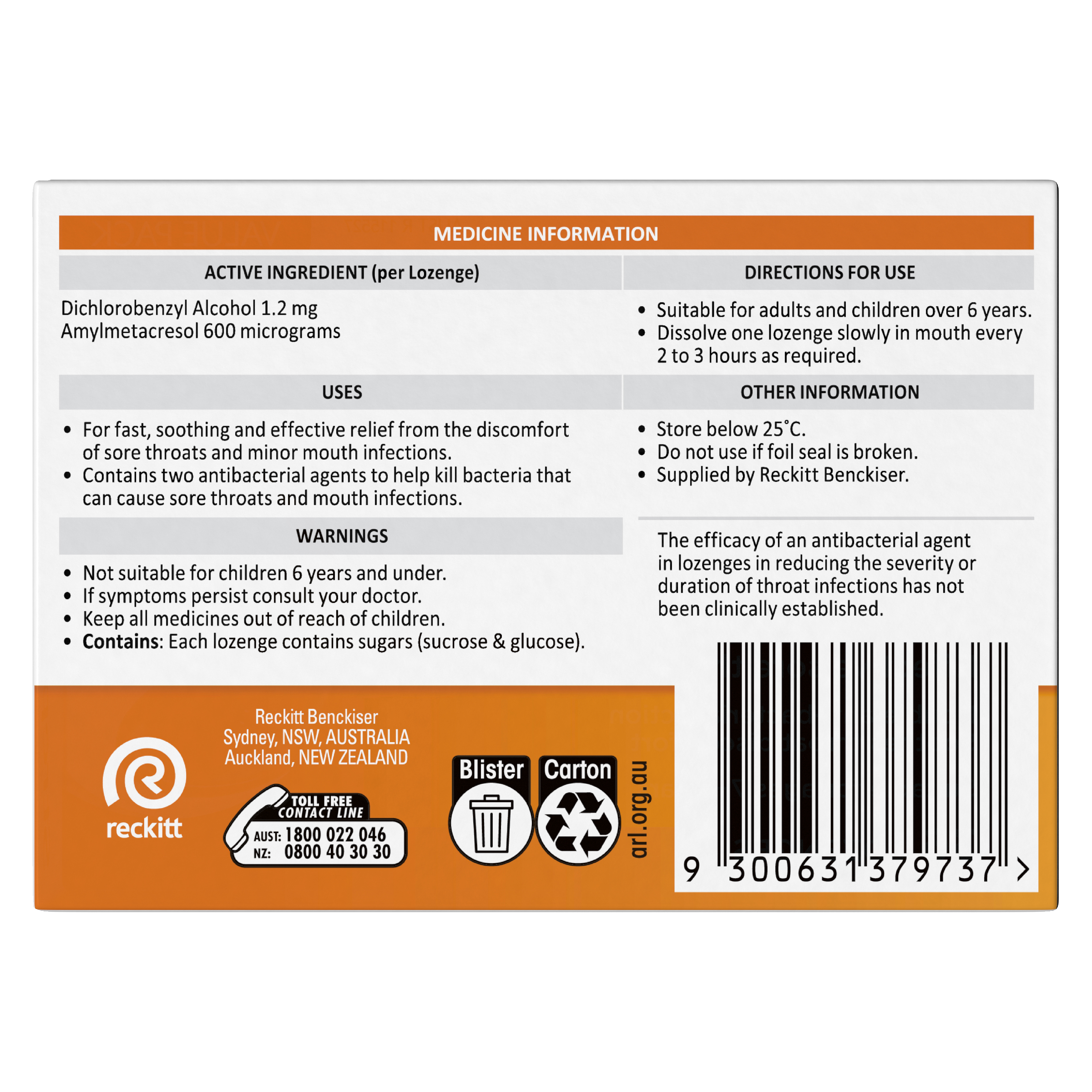 STREPSILS ORANGE 36 LOZENGES - Image 4