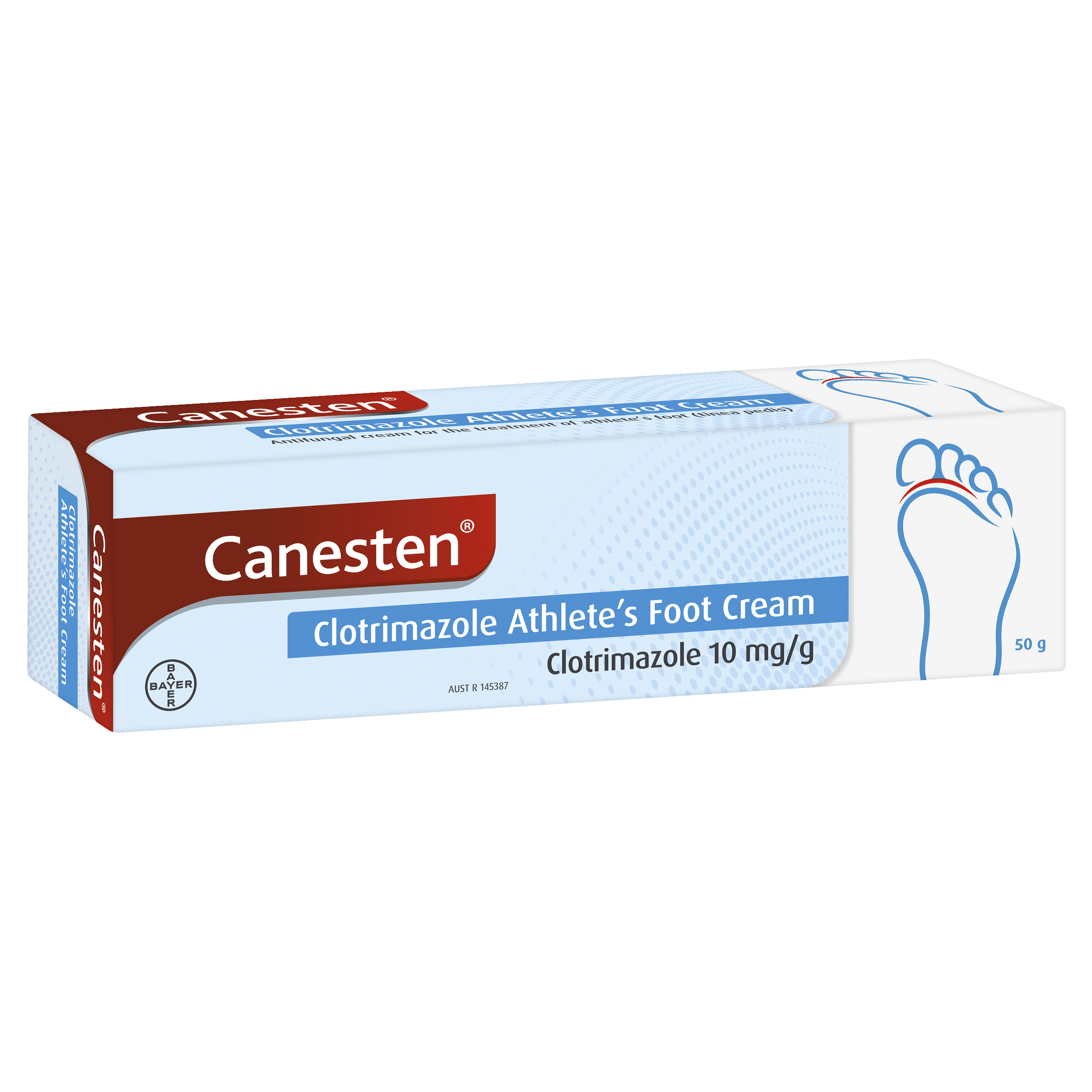 CANESTEN ATHLETES FOOT CREAM 50G