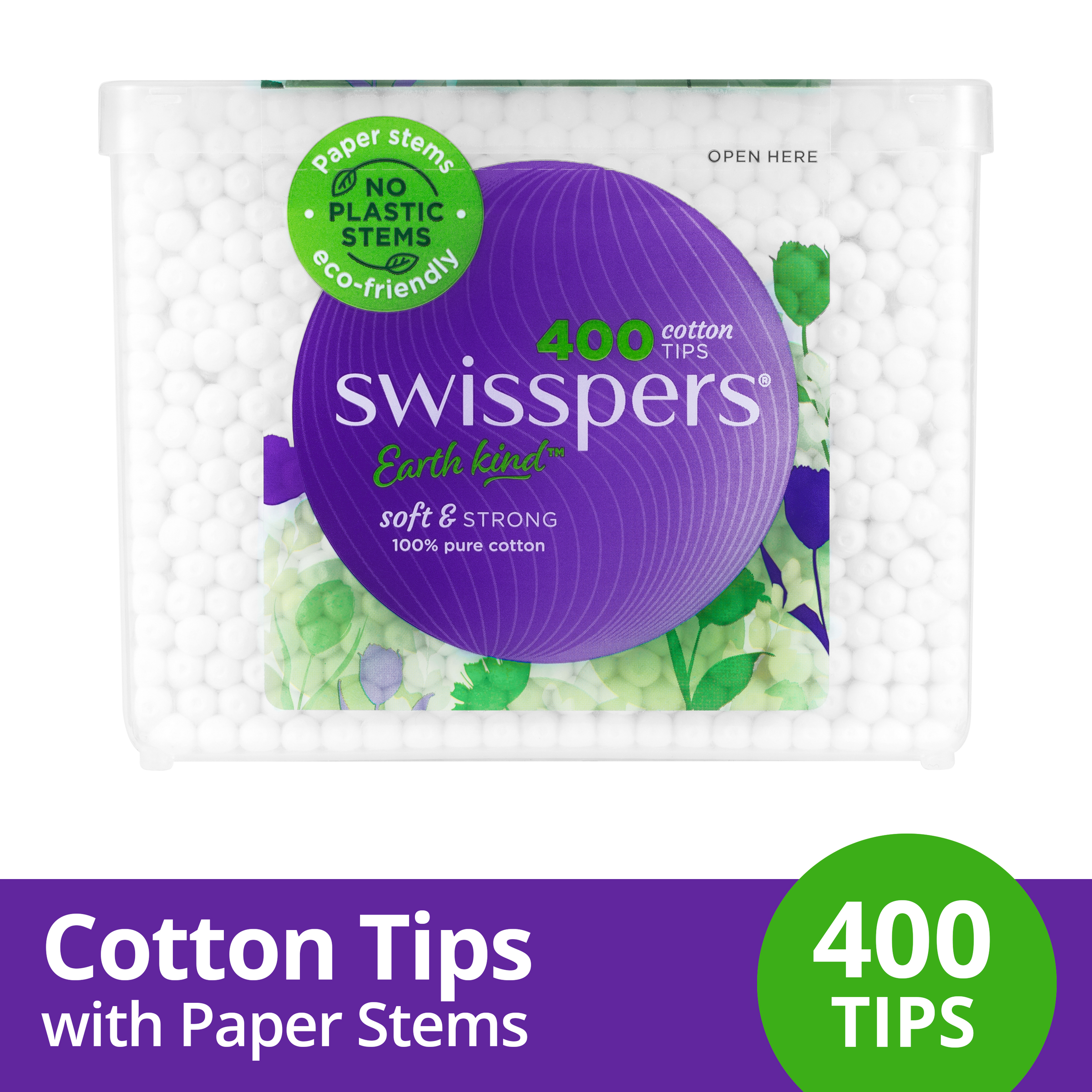 SWISSPERS COTTON TIPS PAPER STEMS 400 PACK - Image 5