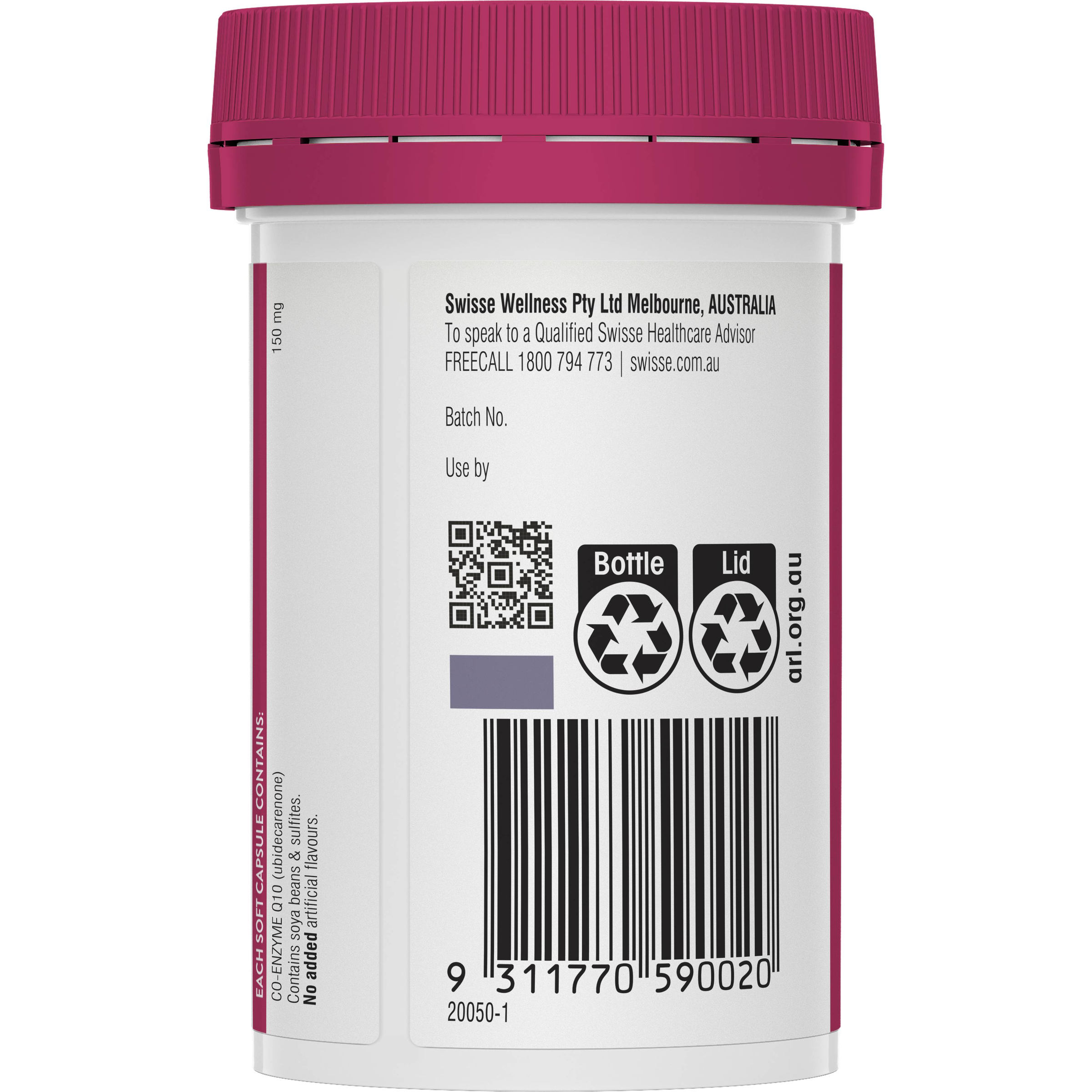 SWISSE COQ10 150MG  50 CAPSULES - Image 4