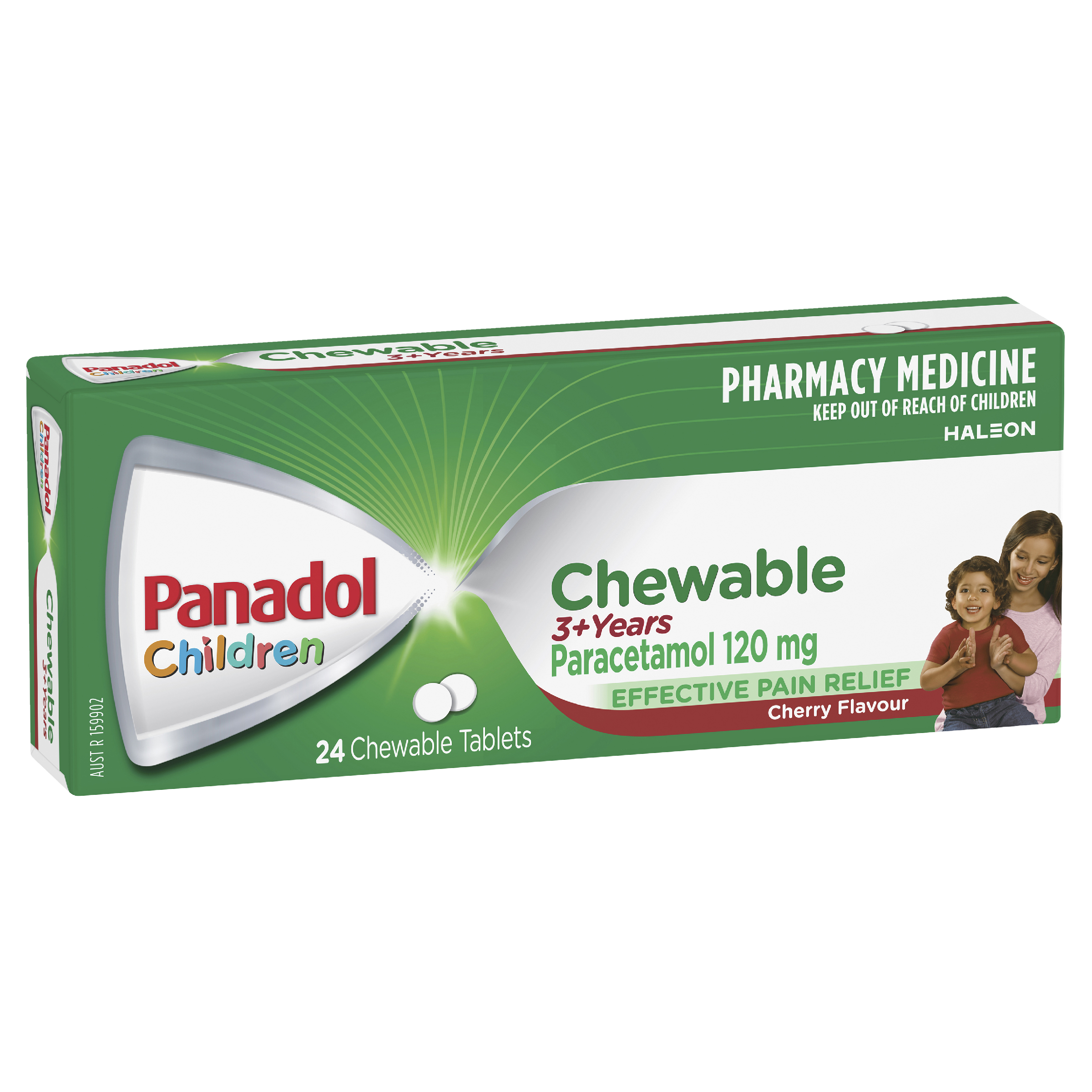 PANADOL CHILDREN 3 + YEARS CHEWABLE 24 TABLETS