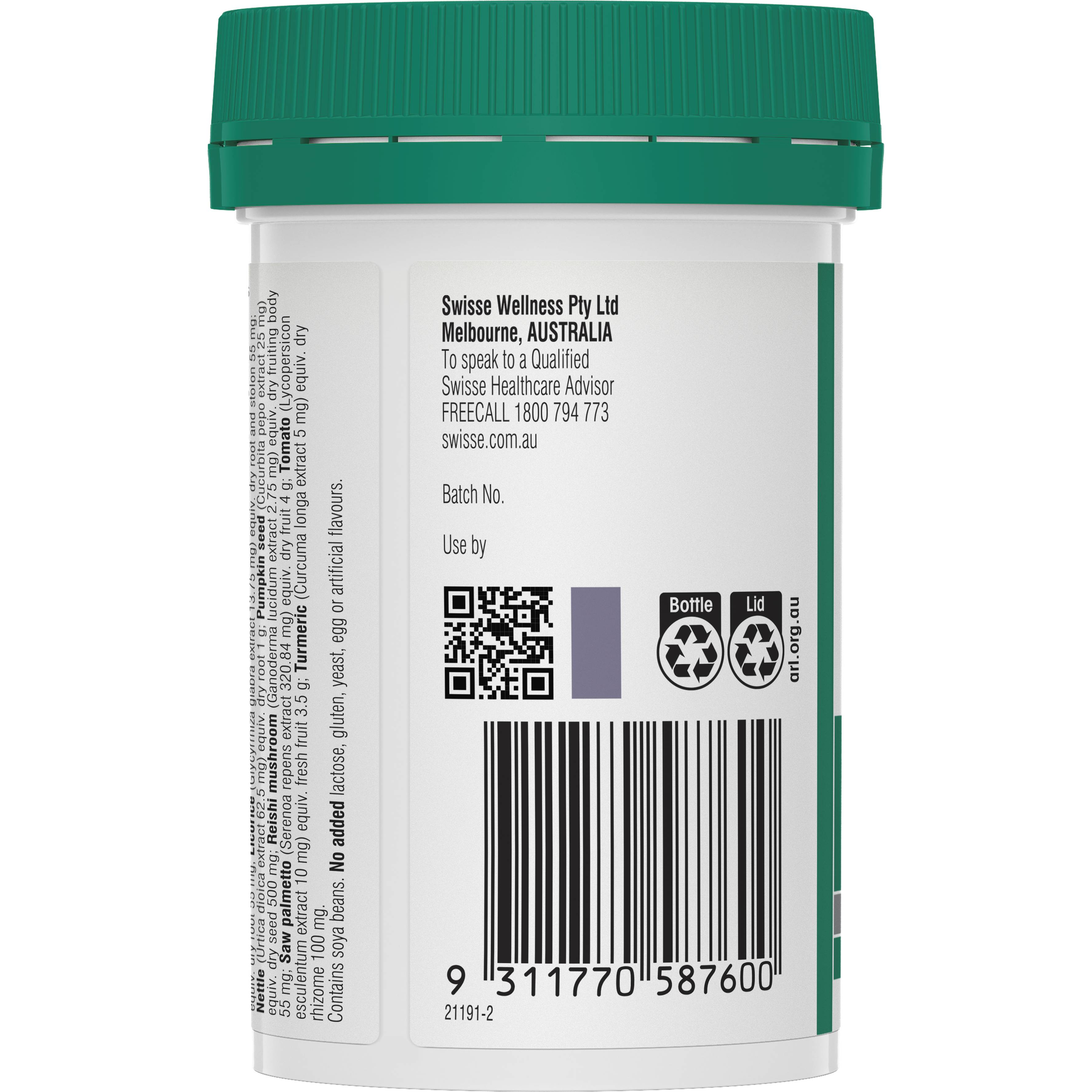 SWISSE PROSTATE 50 TABLETS - Image 4