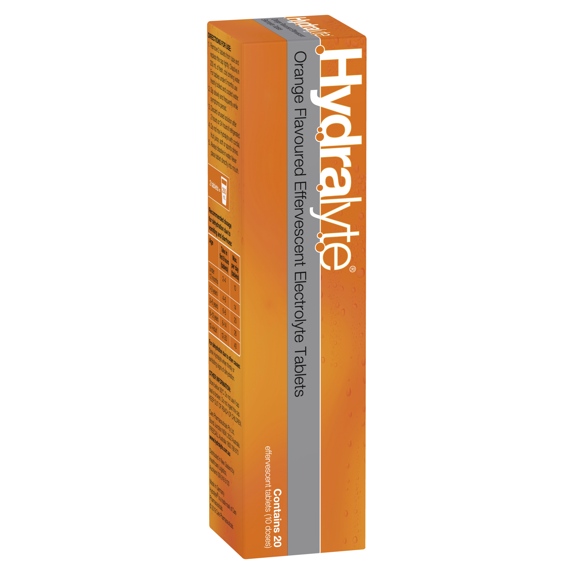 HYDRALYTE EFFERVESCENT ORANGE 20 TABLETS - Image 8
